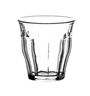 Duralex Tumbler-Glas 6x Picardie Six Glas Trinkglas Wasserglas Saftglas 130ml, Glas
