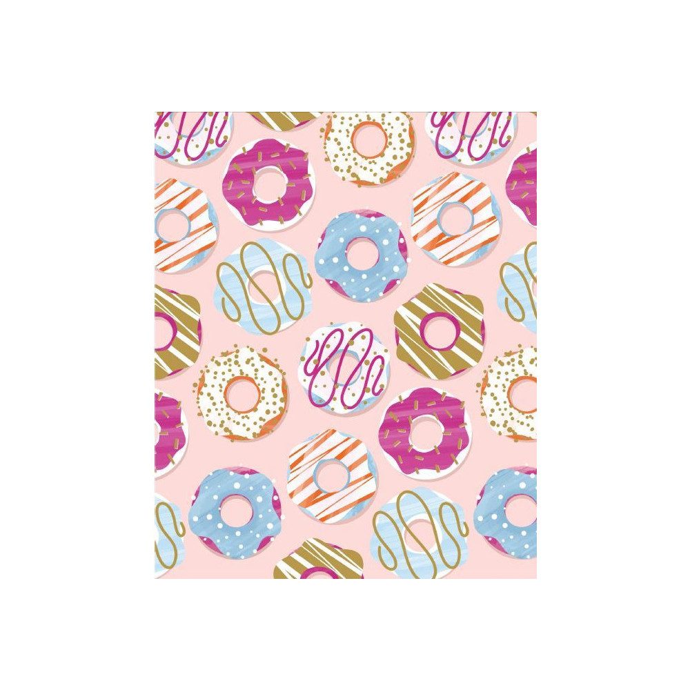 MICA Geschenkbox Geschenktasche Donuts - ca. 17,5 x 9,5 x 23 cm