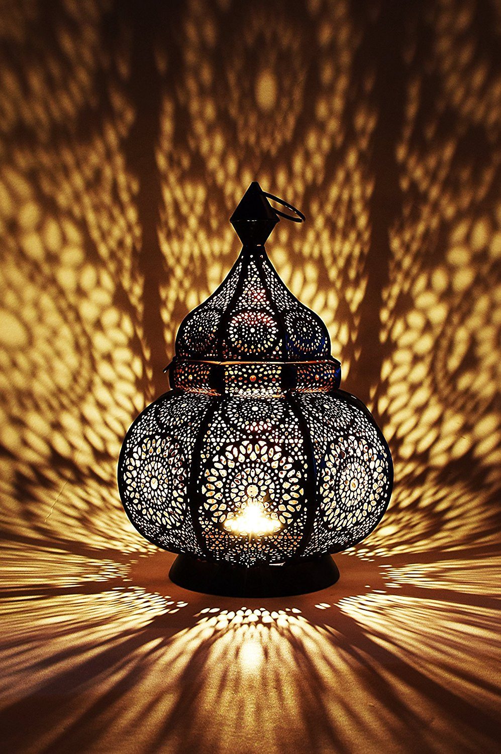 Teelichthalter Orientalisches Indisches Windlicht Lamis Schwarz