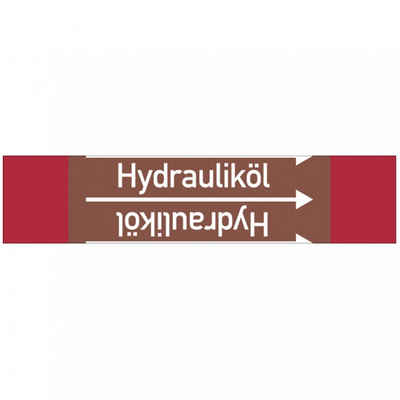 König Werbeanlagen Hinweisschild Rohrleitungsband, Hydrauliköl, Rolle = 33 m