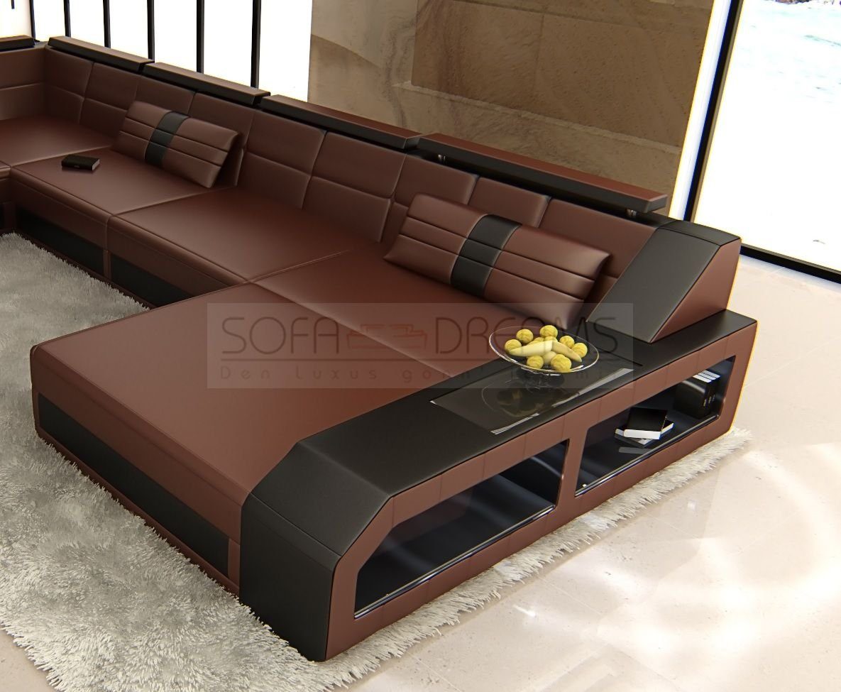 Sofa Dreams Wohnlandschaft Sofa Leder Ledercouch günstig online kaufen