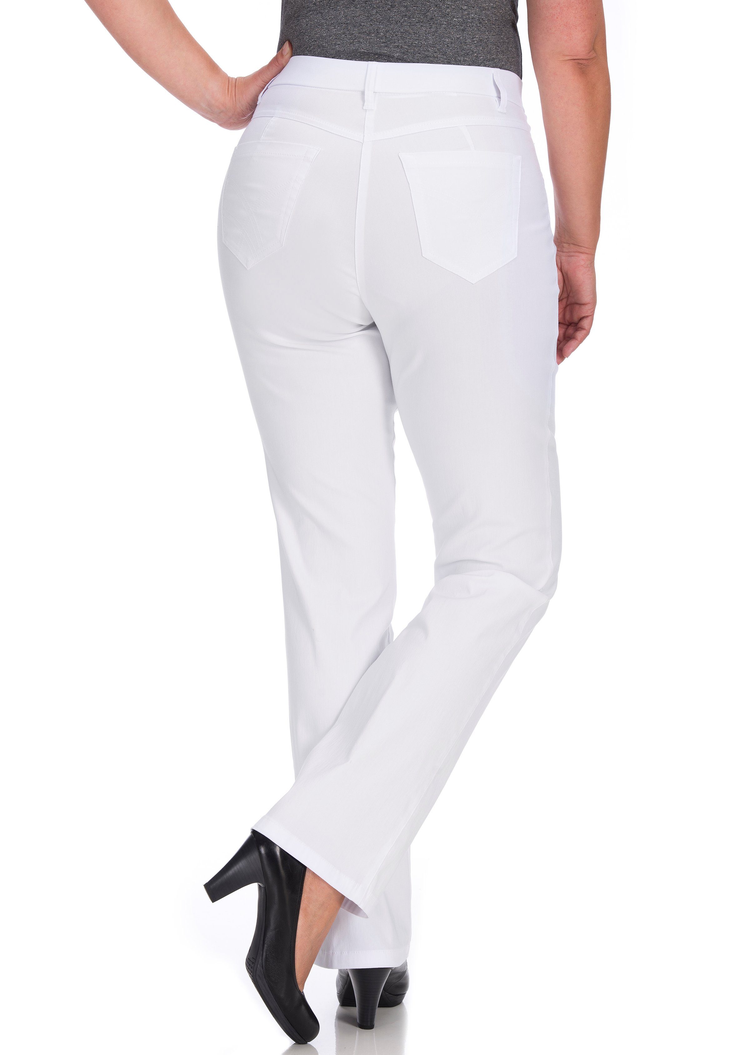 weiß Bengaline Betty bequemer 5-Pocket-Hose in KjBRAND Form