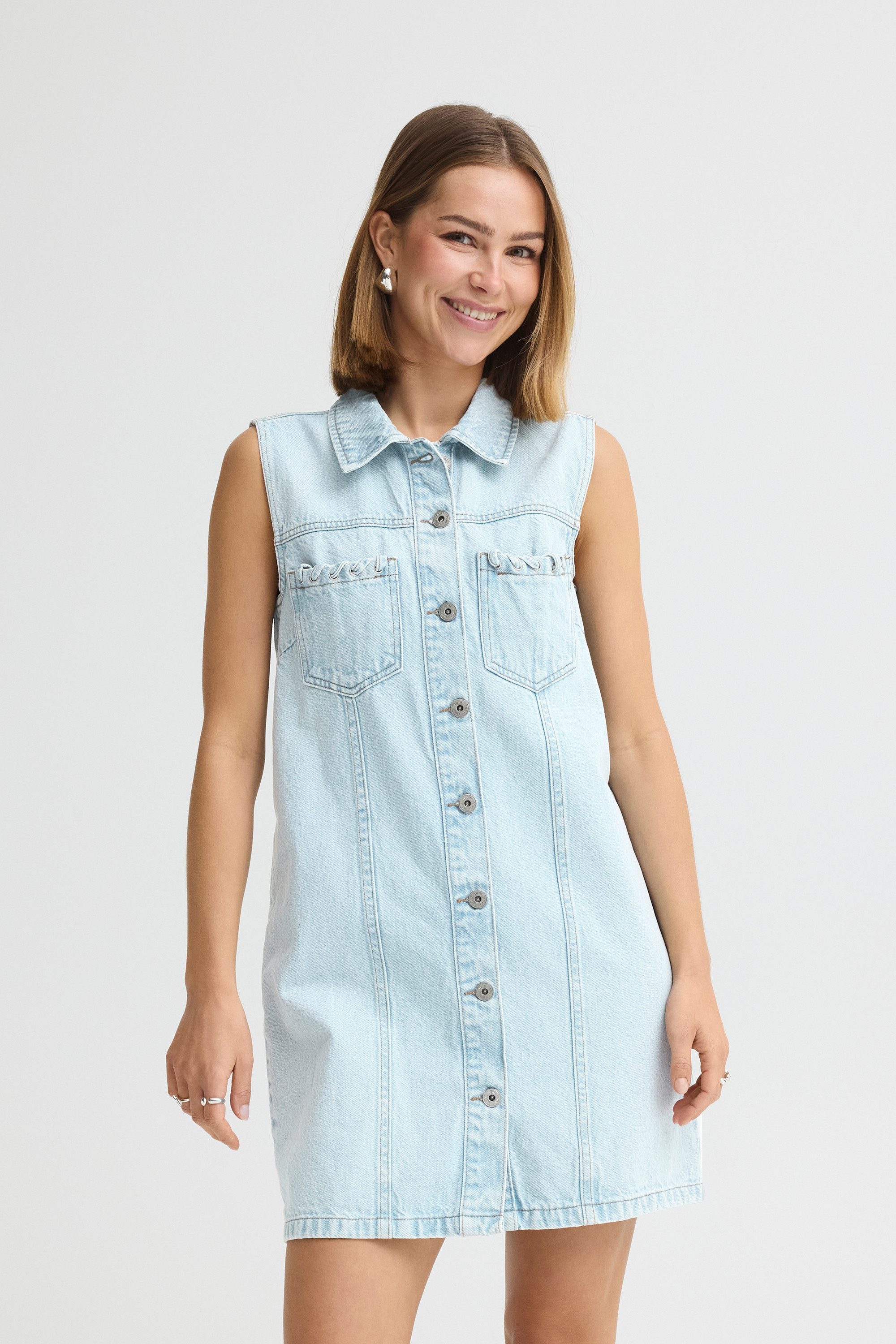ICHI Jeanskleid Denimkleid IHPAMMI