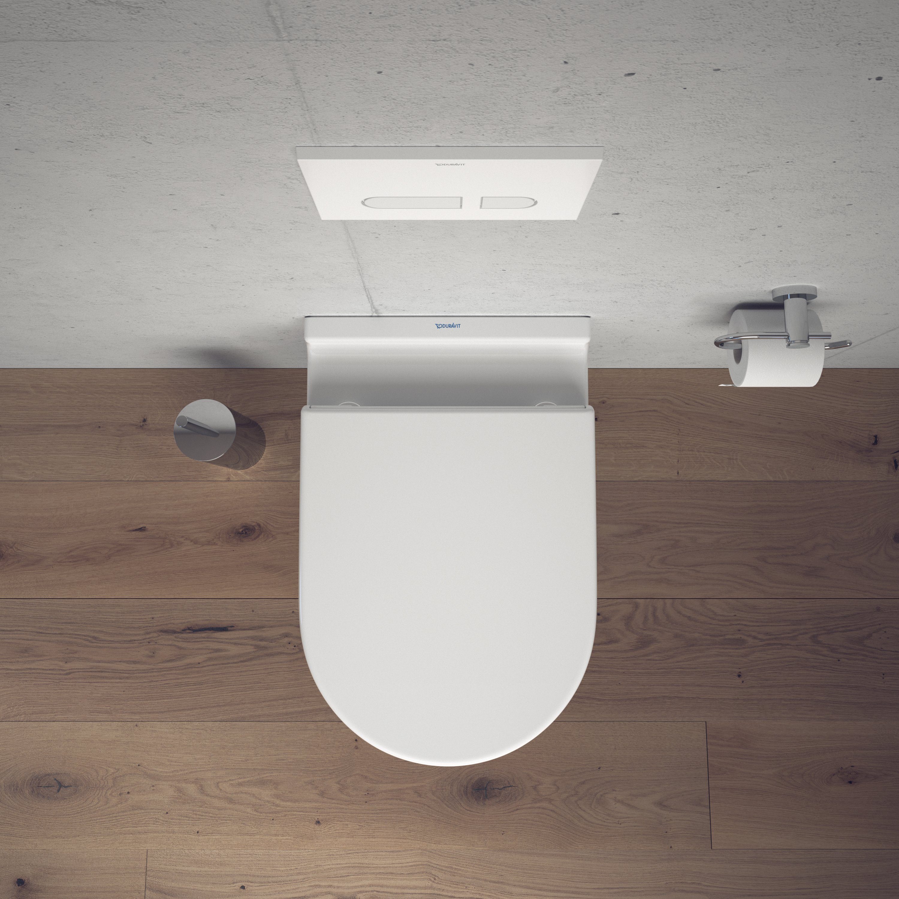 Duravit Tiefspül-WC Starck 3 WC Set Durafix WC-Sitz Toilettensitz Wand-WC Absenkautomatik