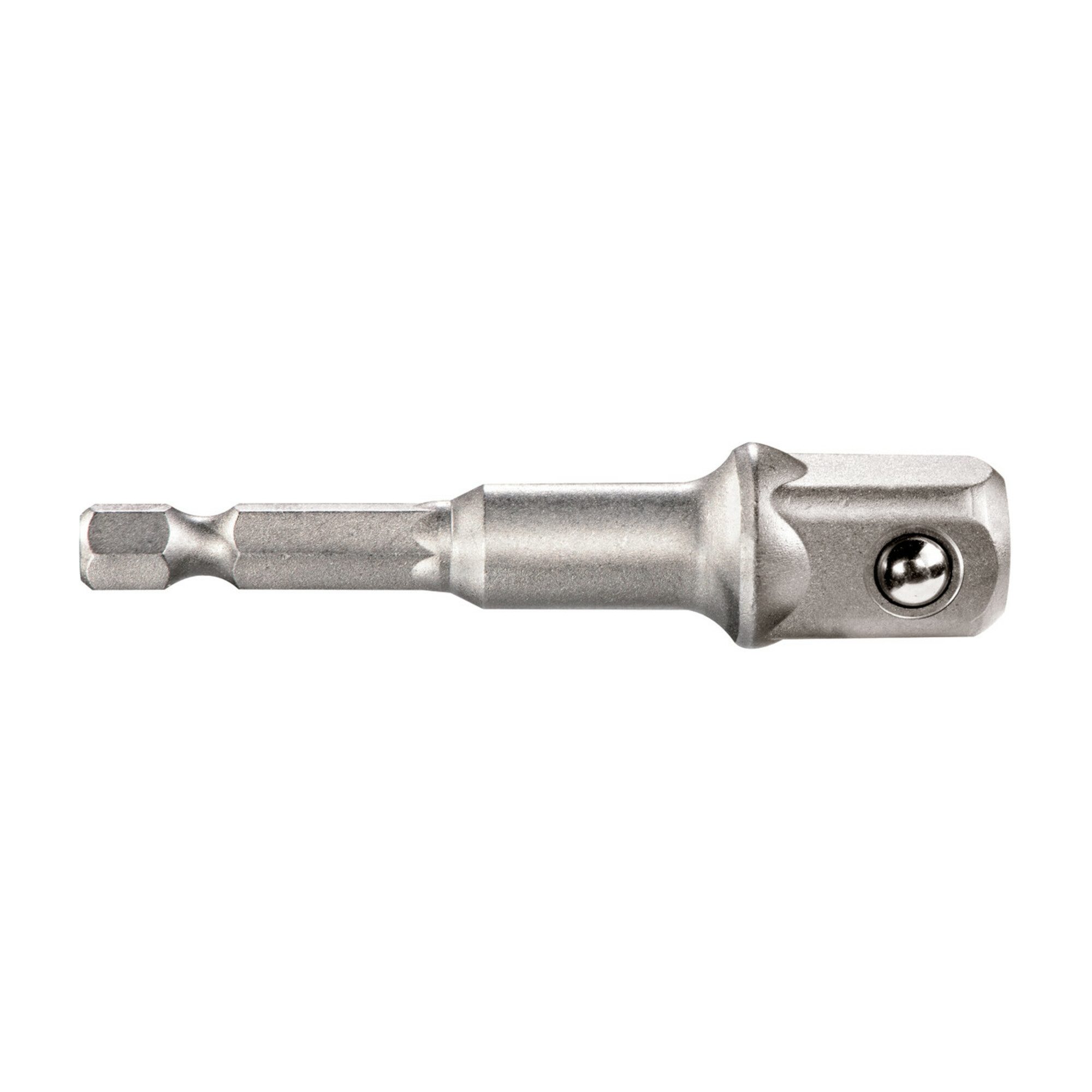 metabo Bithalter Metabo Adapter 1/4" Außensechskant auf 1/2" Außenvierkant, Länge 72mm