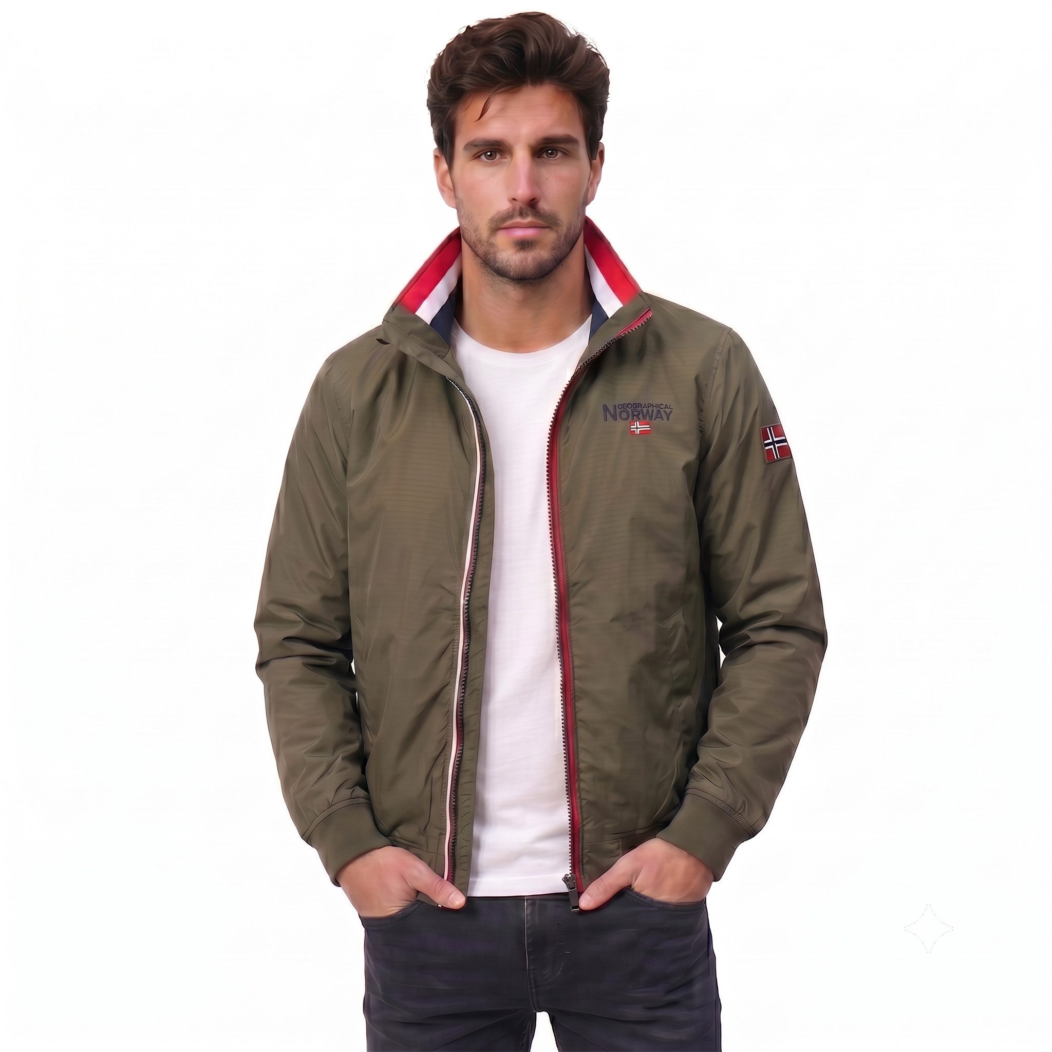 Geographical Norway Steppjacke Herren leichte Übergangsjacke, wasserabweisend Herbst & Frühling