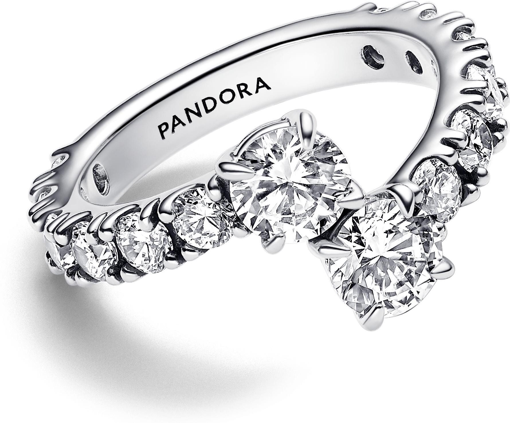 Pandora Fingerring Pandora Glitzernder Überlappender Band-Ring 193149C01 Da günstig online kaufen