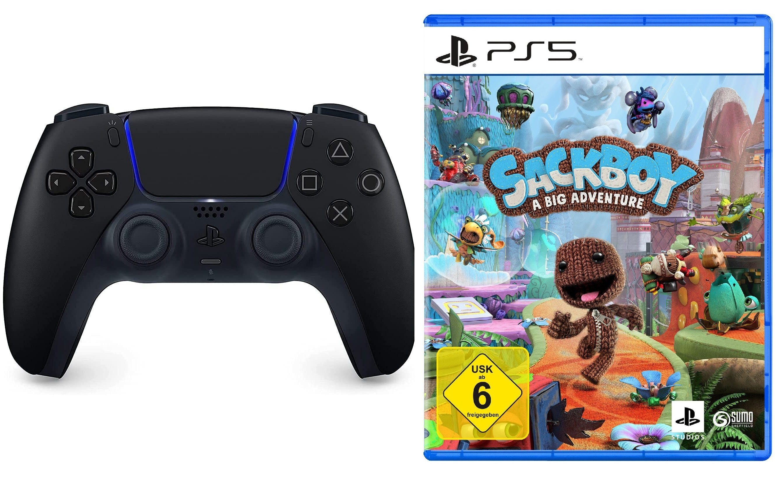 Playstation Playstation 5 Controller + Sackboy: A Big Adventure PS5 Spiel -  PlayStation 5-Controller (DualSense Wireless-Controller)