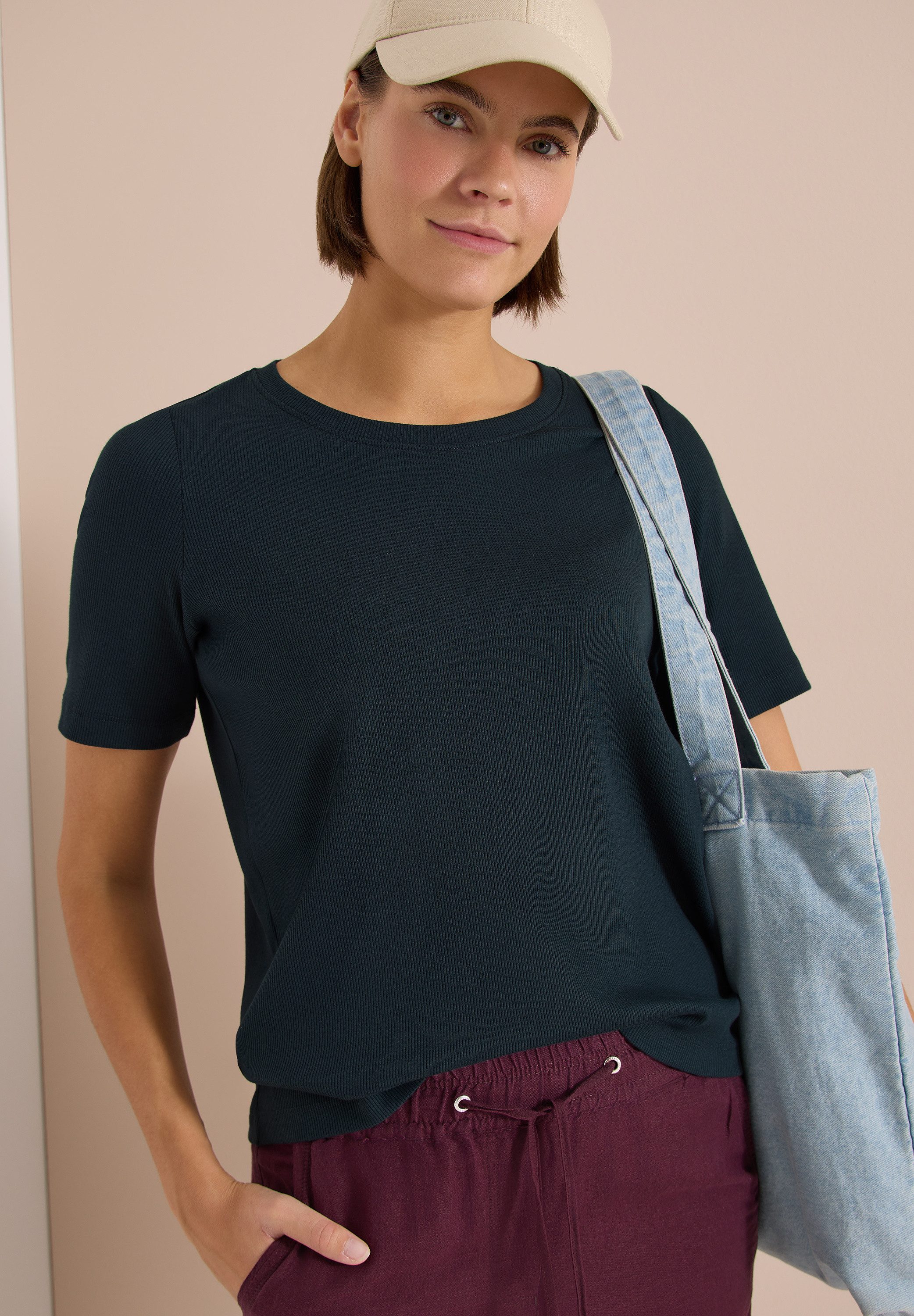 CECIL T-Shirt mit Rundhalsausschnitt