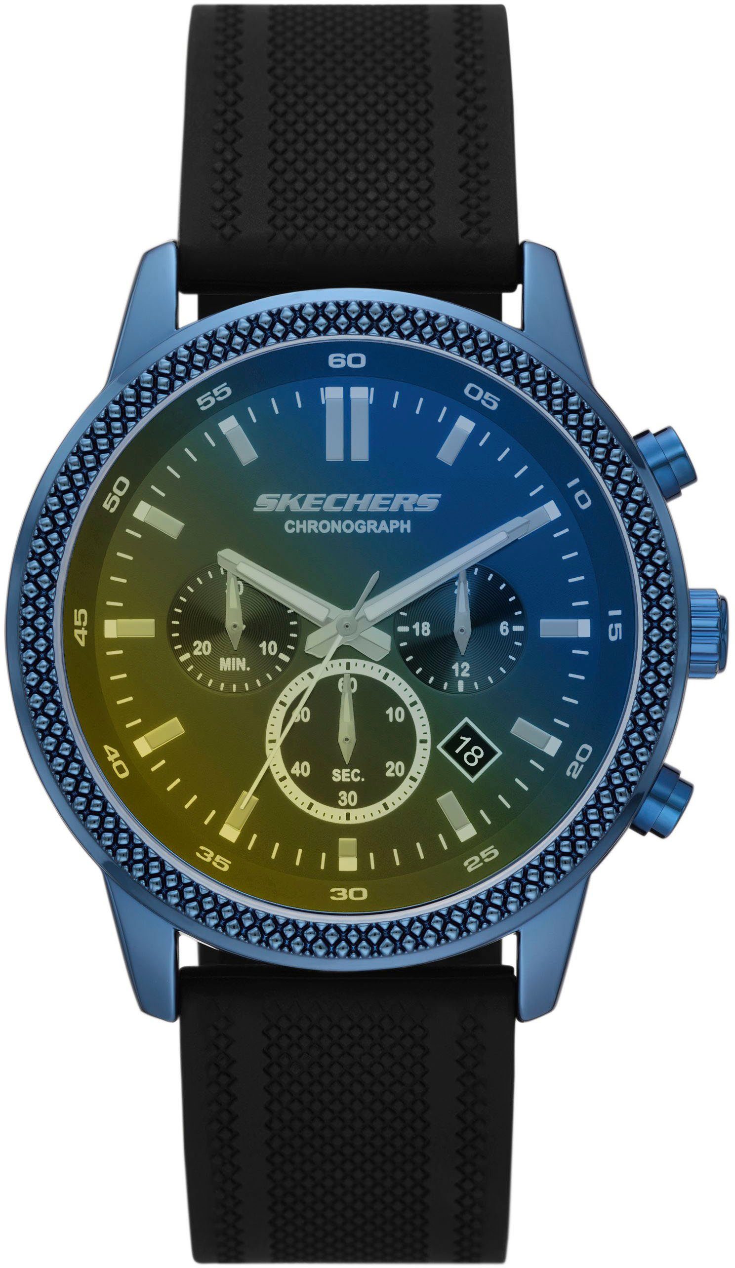 Skechers Chronograph CLARKDALE, SR5198, Quarzuhr, Armbanduhr, Herrenuhr, Stoppfunktion, Datum
