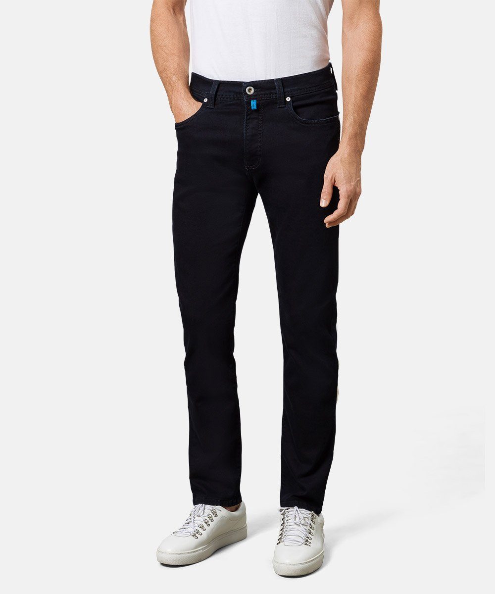 Cardin Lyon blue/black Tapered Pierre 5-Pocket-Jeans used