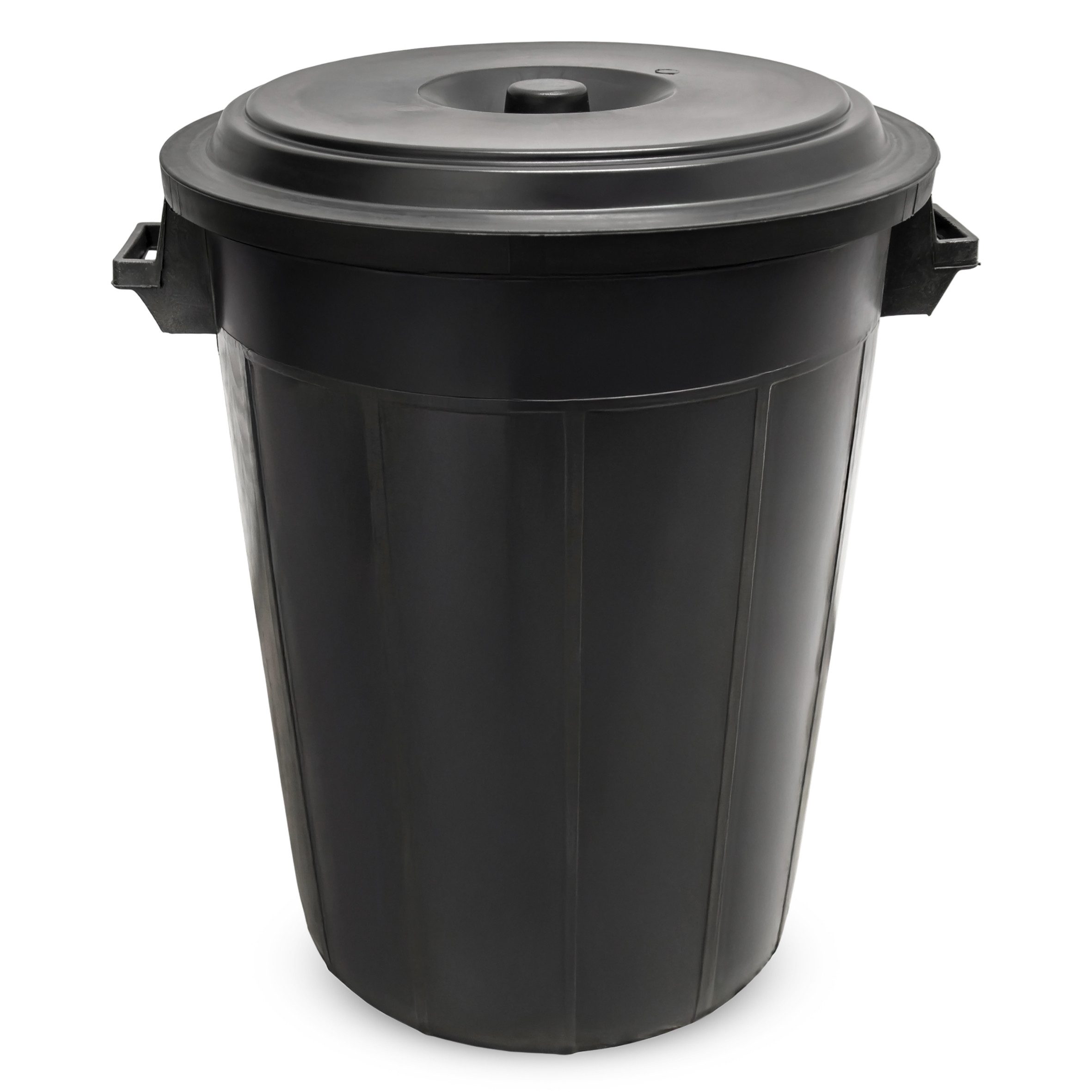 Spetebo Regentonne Kunststoff Universaltonne Regentonne - 100 Liter, 100 l, (Stück, 1-tlg., Mit Deckel und Tragegriffen), 2 stabile Griffe für einfaches Transportieren