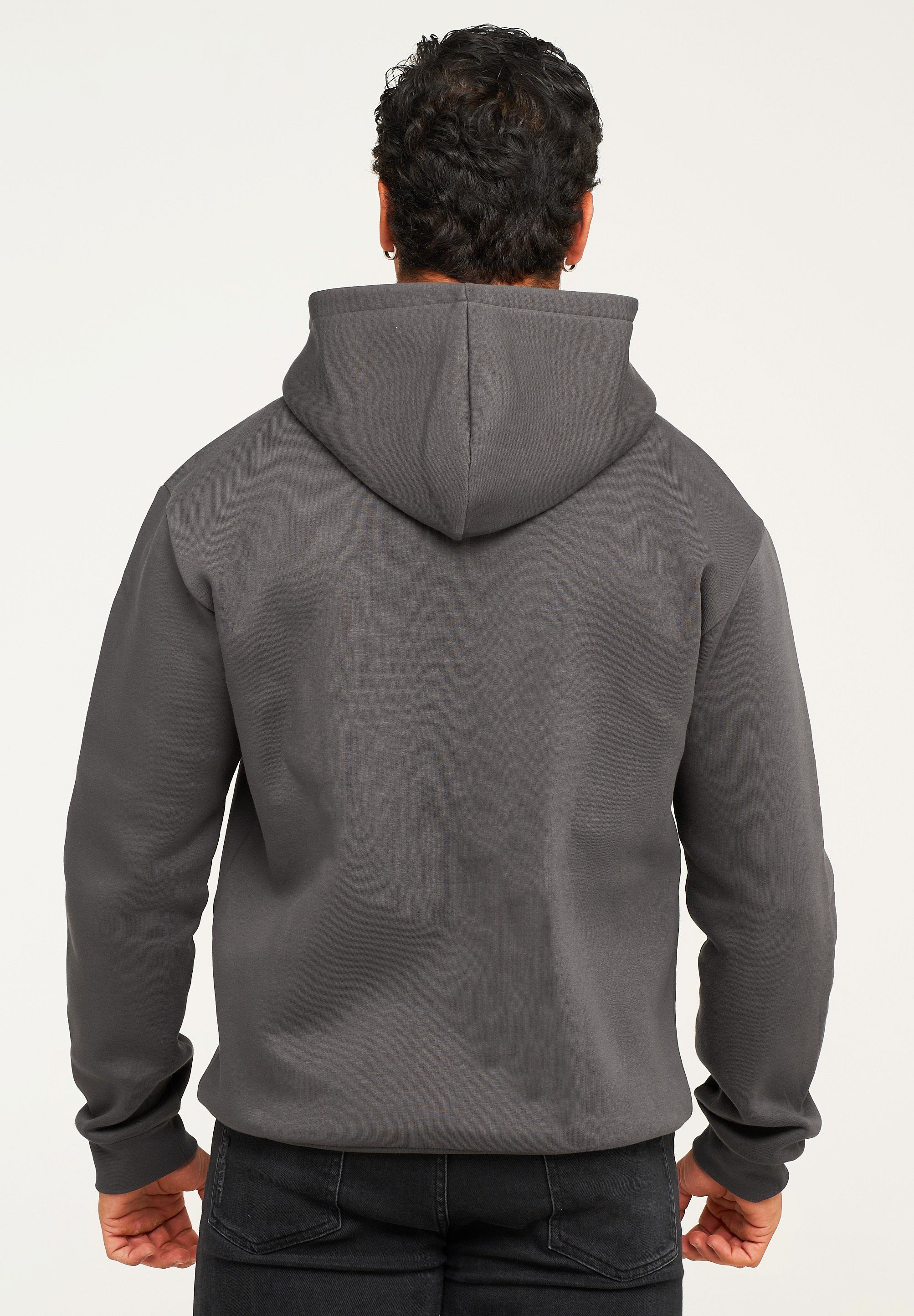 behype Hoodie BHHOBART Herren Basic Oversized Hoodie Raglan Kapuzenpullover Sweater