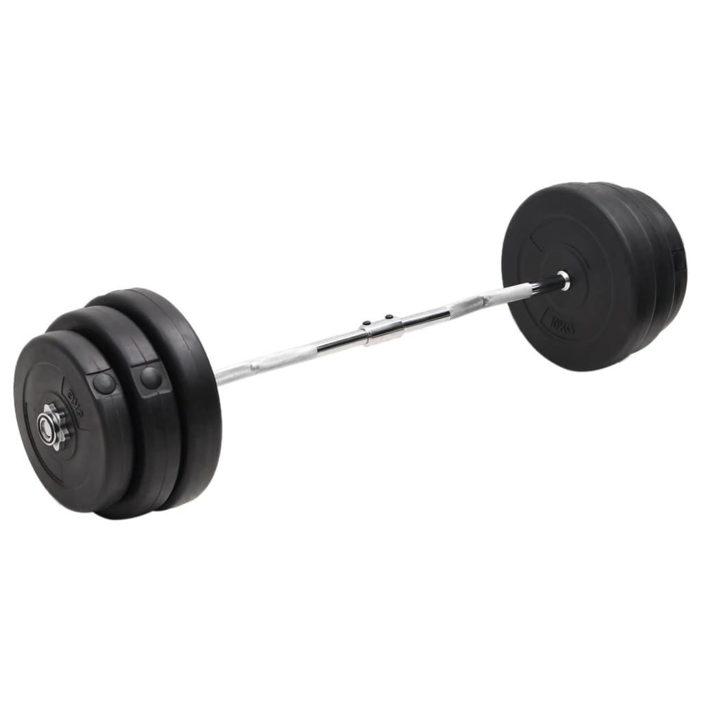 vidaXL Gewichtsmanschette Curlstange mit Gewichten 90 kg