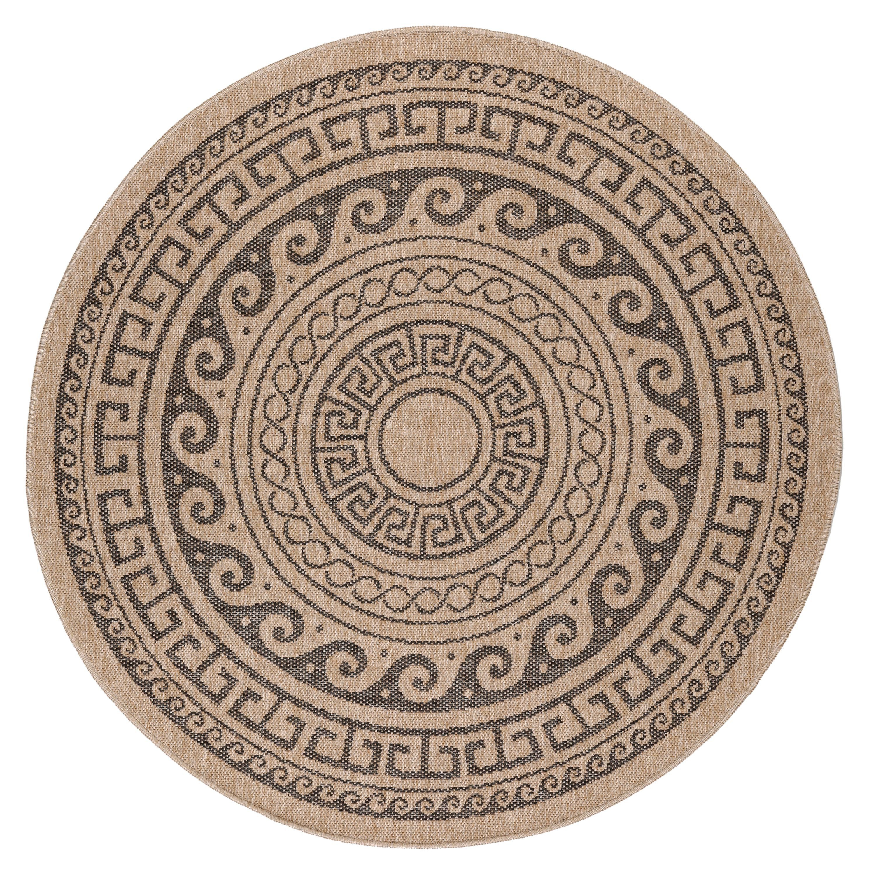 Teppium Teppich Vintage Design, Rund, Höhe: günstig online kaufen
