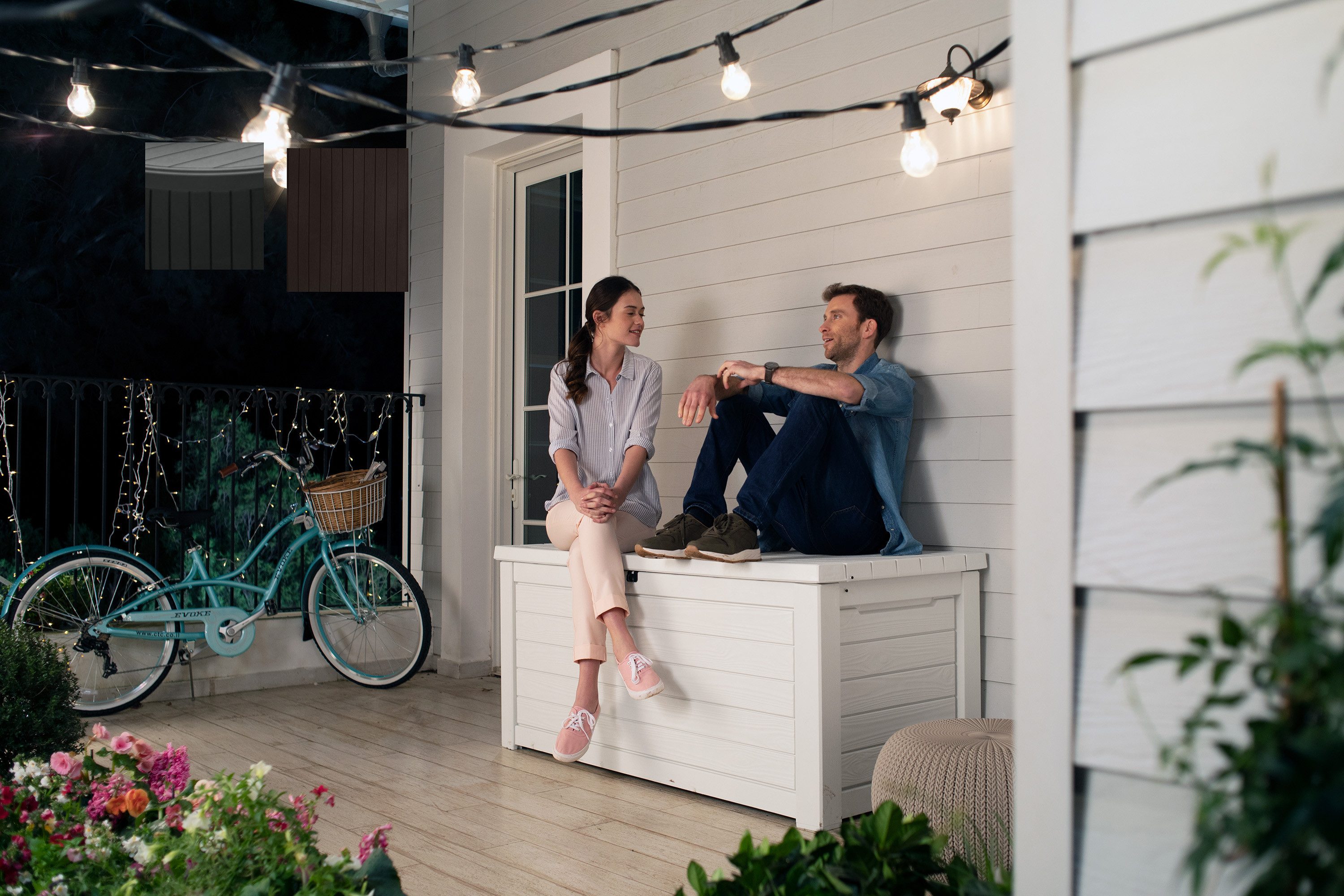 Keter Gartenbox "NORTHWOOD" 623L 157x72x69cm Deckel günstig online kaufen