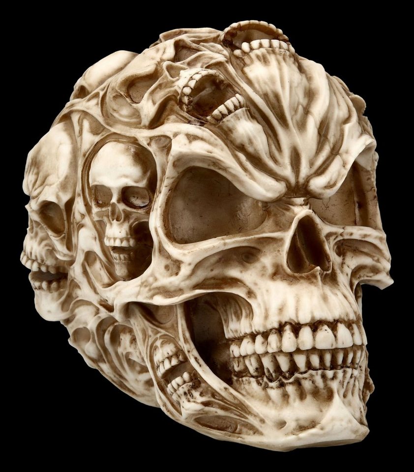 Totenkopf Schädel Totenköpfe Gothic Skull Dekoration Larp 16cm Mystik Deko NEU