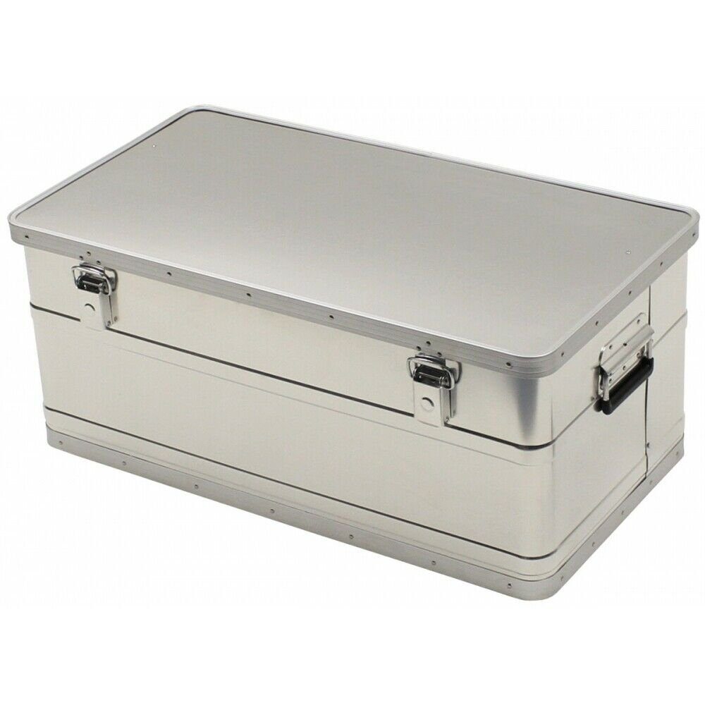 MFH Aufbewahrungsbox Outdoor 100 Liter Transportkiste aluminium