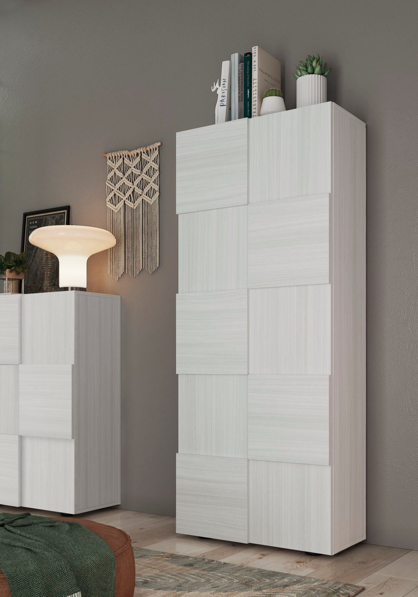 INOSIGN Garderobenschrank "Dama Breite 78, Höhe 187 cm, Front 3D-Optik," Kl günstig online kaufen