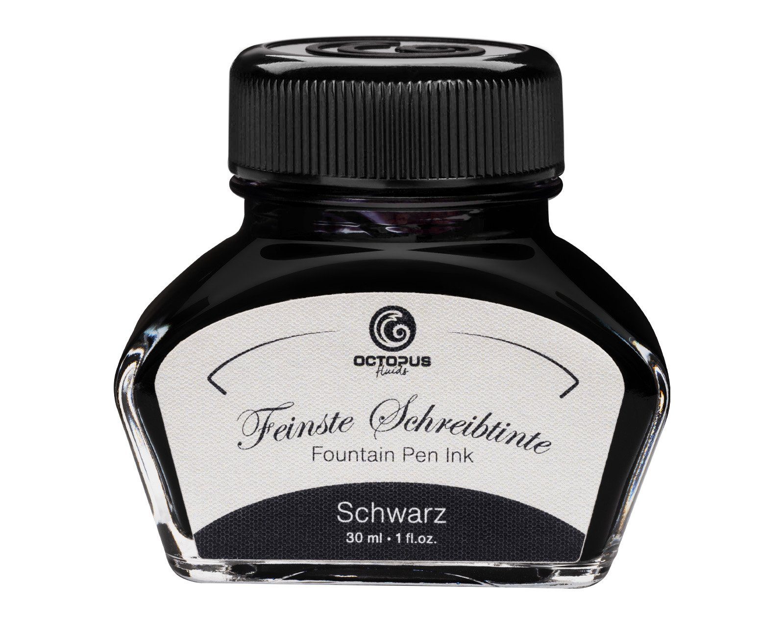 OCTOPUS Fluids Füllhaltertinte, Schreibtinte im Tintenglas Schwarz 30ml Tintenglas (Set, 0-tlg)