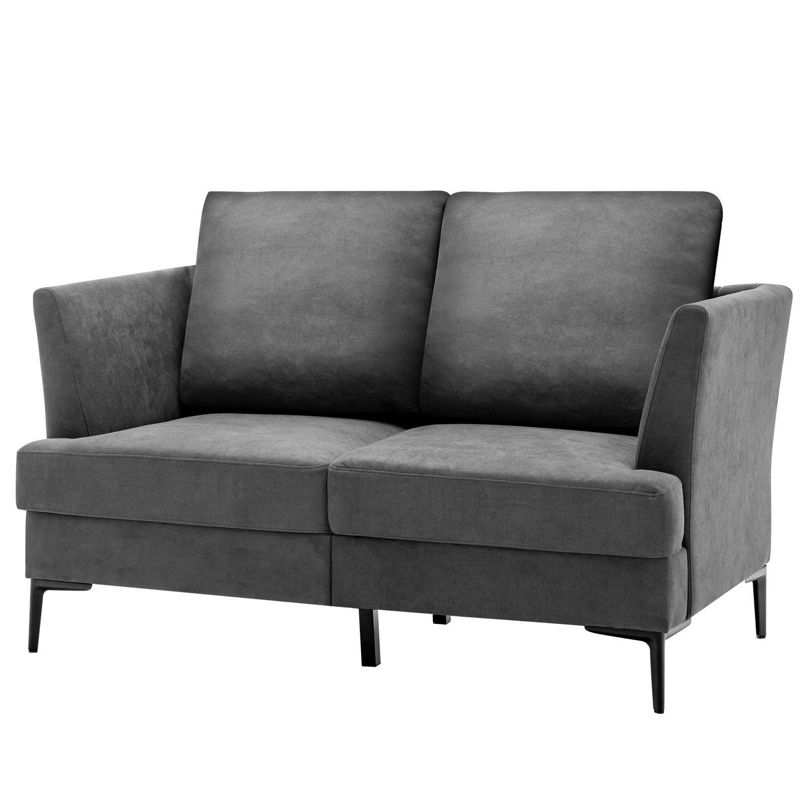 KOMFOTTEU Big-Sofa Doppelsofa, 141x80x72cm, grau günstig online kaufen