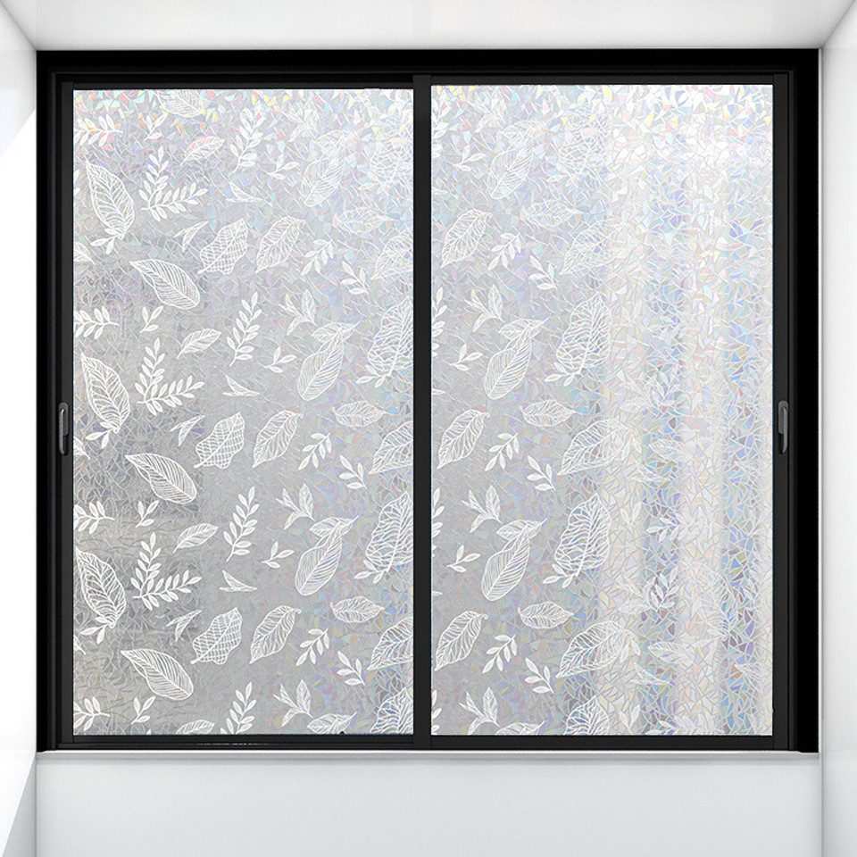 Coonoor Fensterfolie 3D Diamantblatt Fensterfolie, Privatsphäre günstig online kaufen