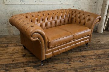 JVmoebel Chesterfield-Sofa Chesterfield Design Luxus Sofa Couch Sitz Garnitur 100% Leder Sofort, Made in Europe