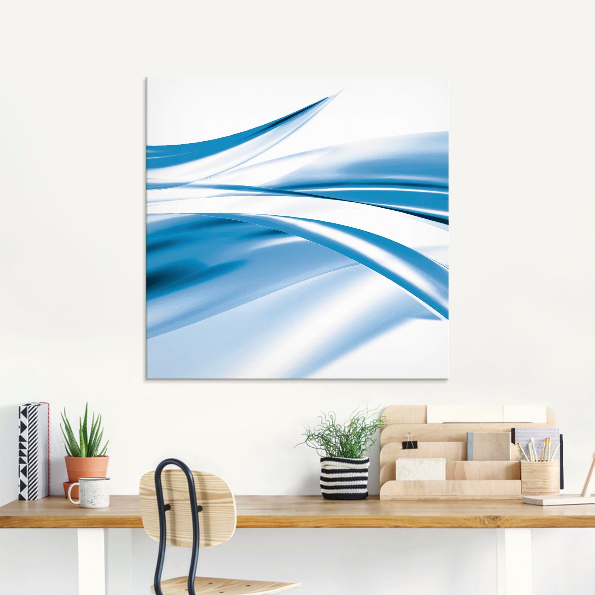 Artland Glasbild Schöne Welle - Abstrakt, Gegenstandslos (1 St), in verschiedenen Größen