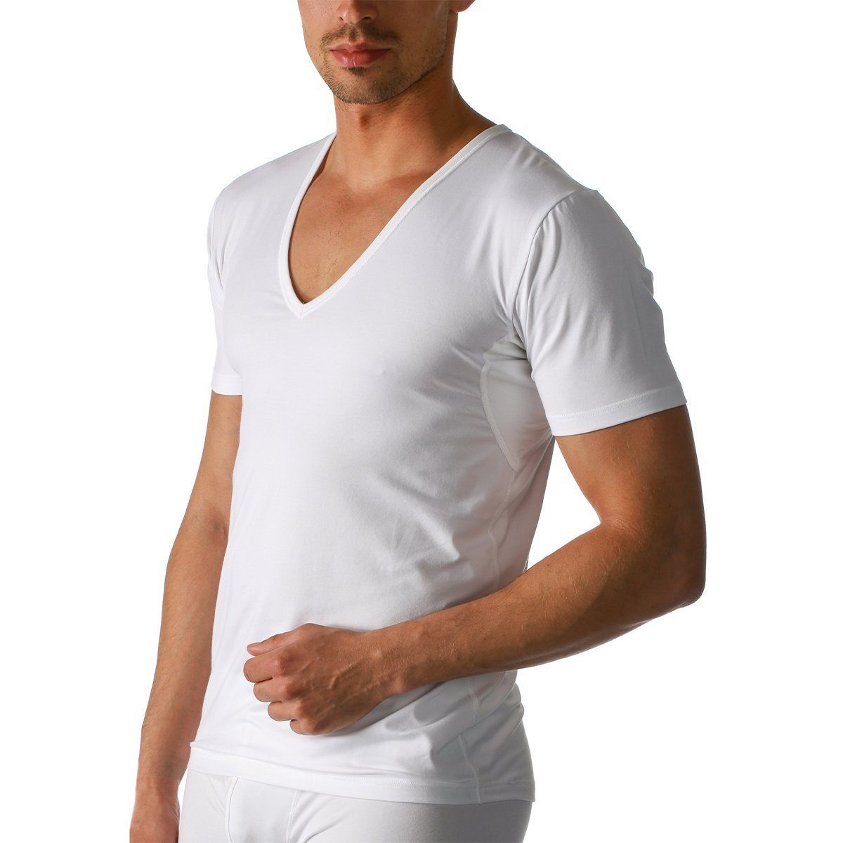 Mey Unterhemd 46038 Mey Herren Unterhemd Dry Cotton Functional T-Shirt V- Ausschnitt