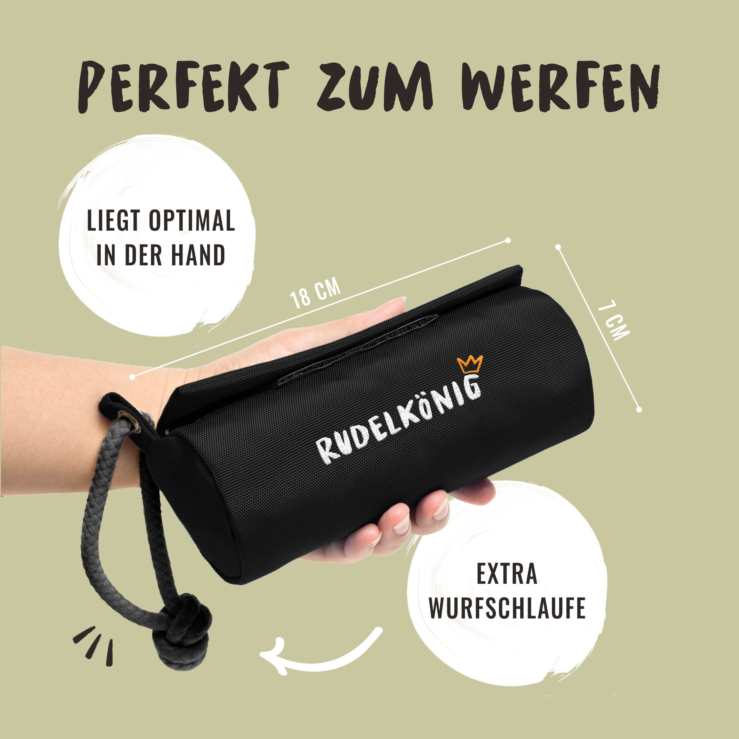 Rudelkönig Tier-Intelligenzspielzeug Futterbeutel für Hunde, Apportierbeutel für Hundetraining, Futterdummy, Polyester, (1-tlg) Robuster Trainingsdummy für Nass- und Trockenfutter
