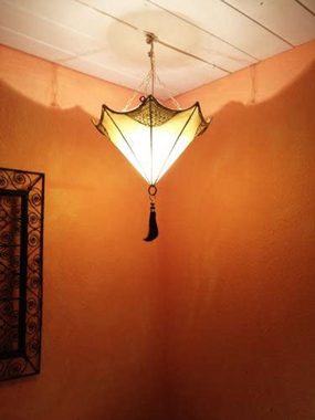Marrakesch Orient & Mediterran Interior Deckenleuchte Orientalische Lampe Pendelleuchte Hängeleuchte Berfu 50cm Groß, ohne Leuchtmittel, Handarbeit