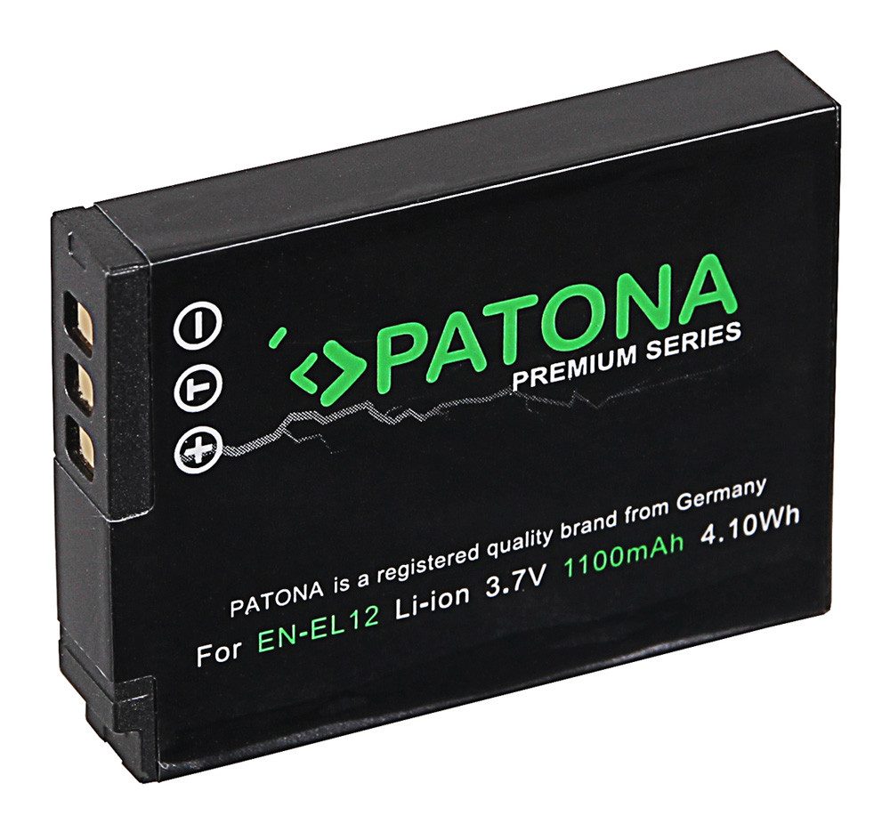 Patona Akku kompatibel zu Nikon EN-EL12 VFB10403 (ENEL12) Akkupacks