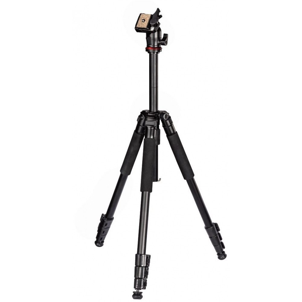 Hama Hama Traveller 163 Ball Stativ schwarz für Fotografen. Dreibeinstativ (360 Grad-Drehung)