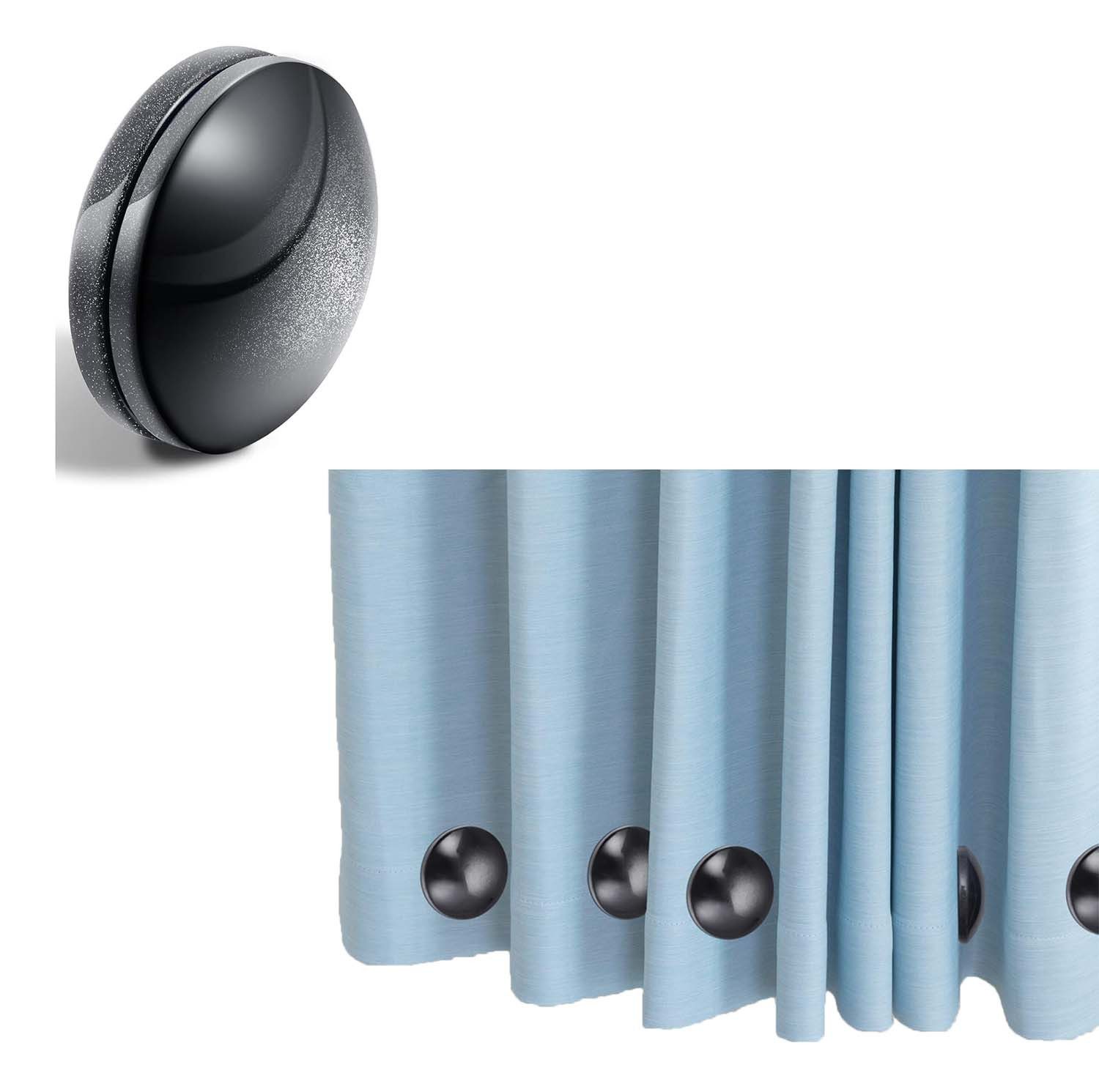 Kaket Raffhalter Magnetisch für Vorhänge, Duschvorhang Gewichte Runde, (1-tlg)