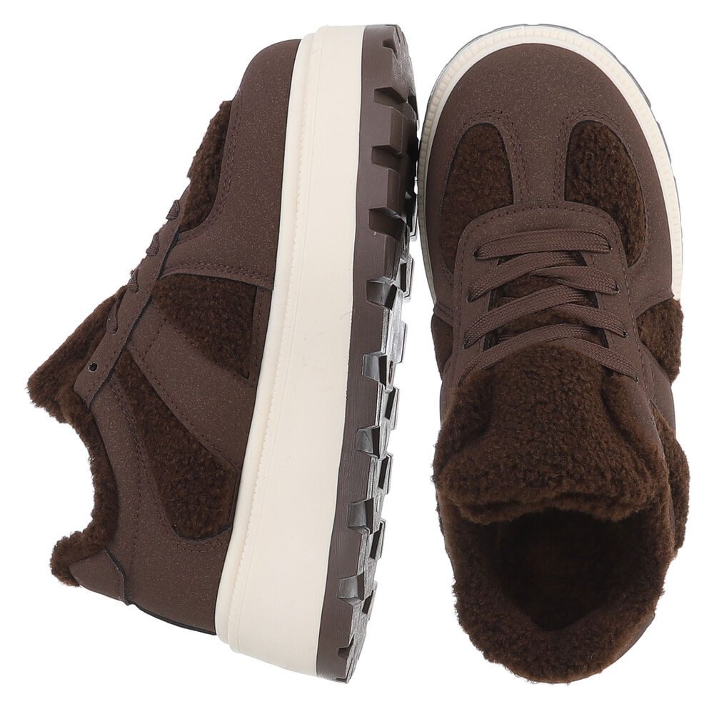 Ital-Design Kuscheliger Sneaker mit robuster Sohle für Damen Snowboots (907 günstig online kaufen