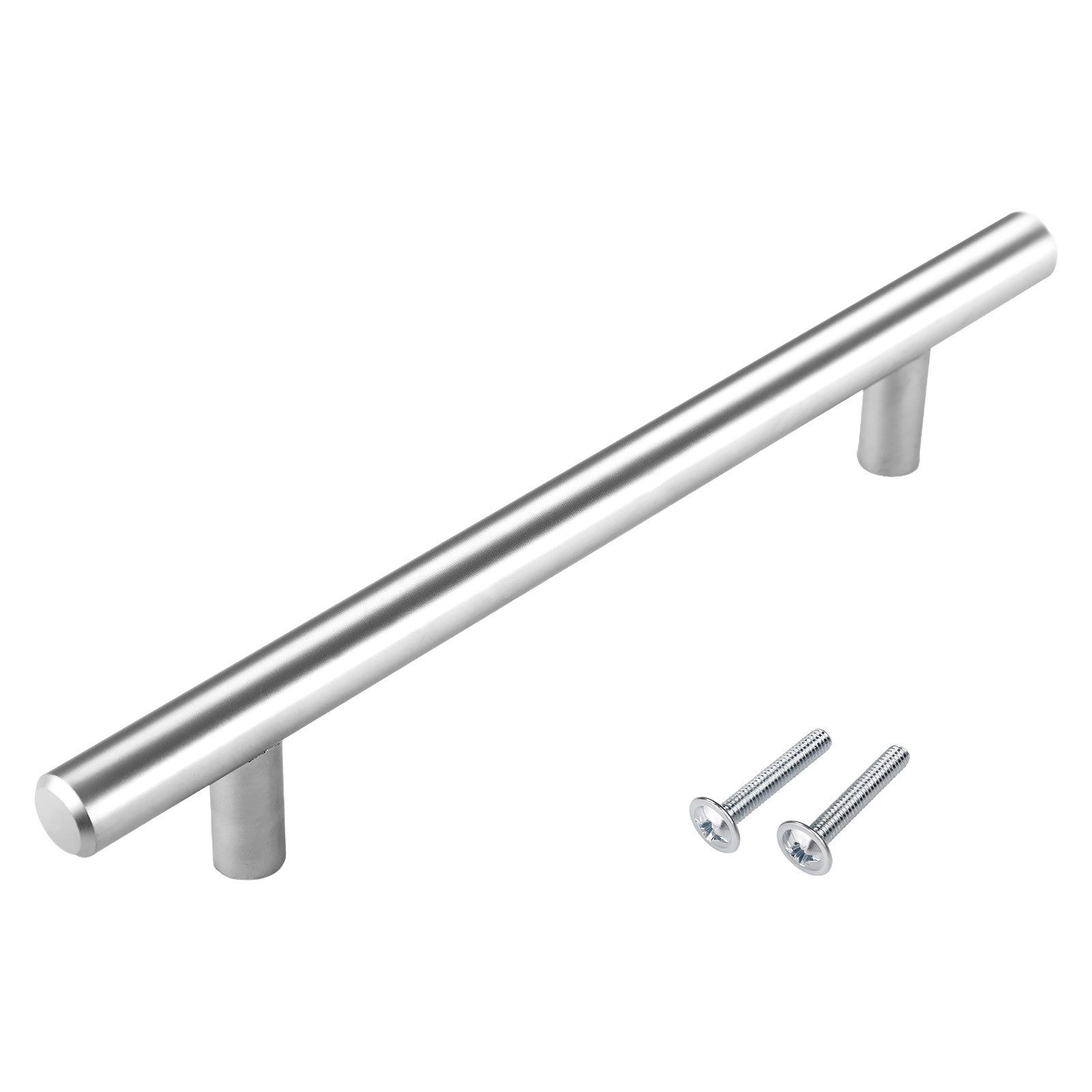SO-TECH® Möbelgriff Stangengriff G12 Chrom matt Ø 12 mm BA 64 - 480 mm, Griff Schrankgriff Schubladengriff - incl. Schrauben