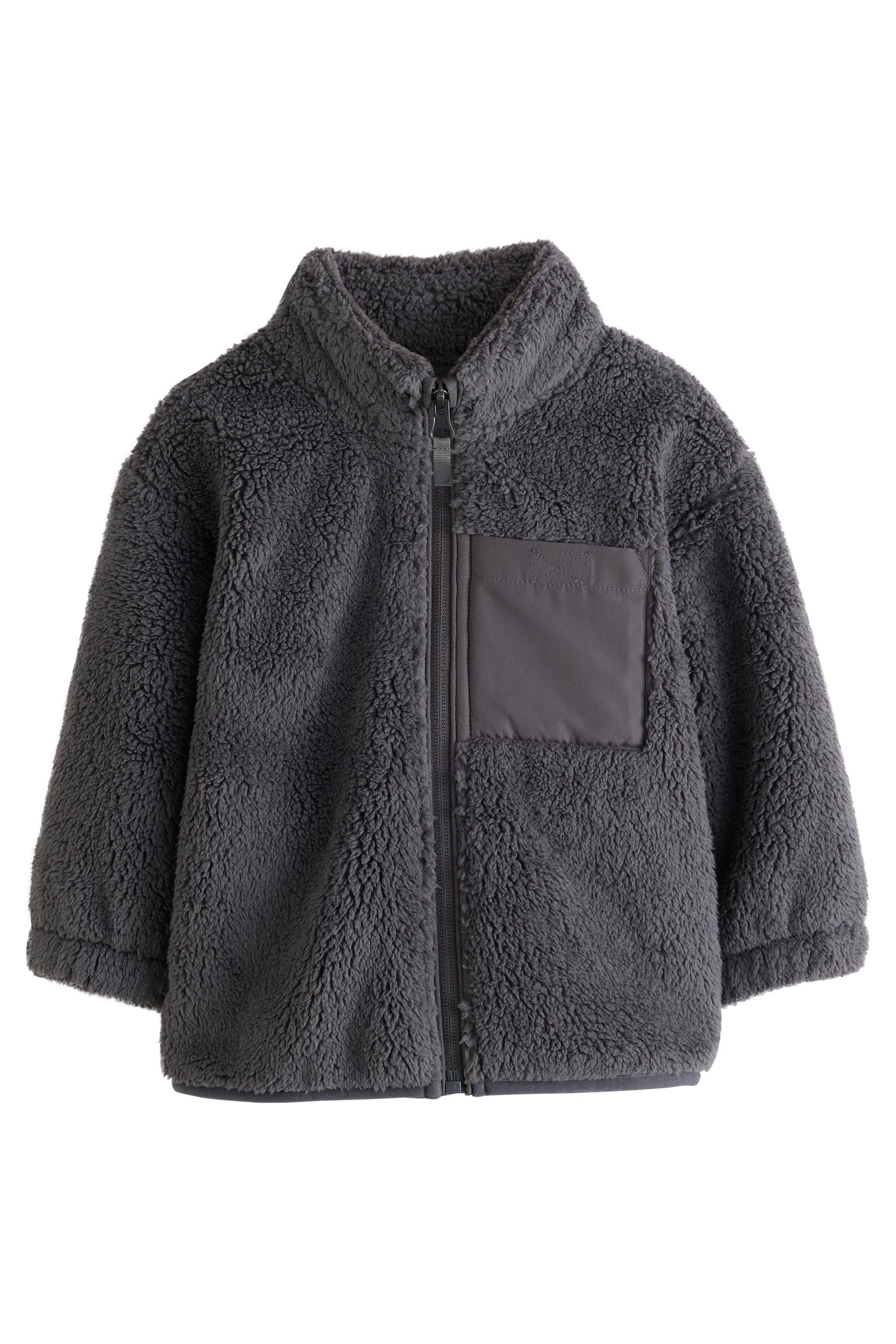 Next Fleecejacke Fleece mit durchgehendem Reißverschluss (1-St)