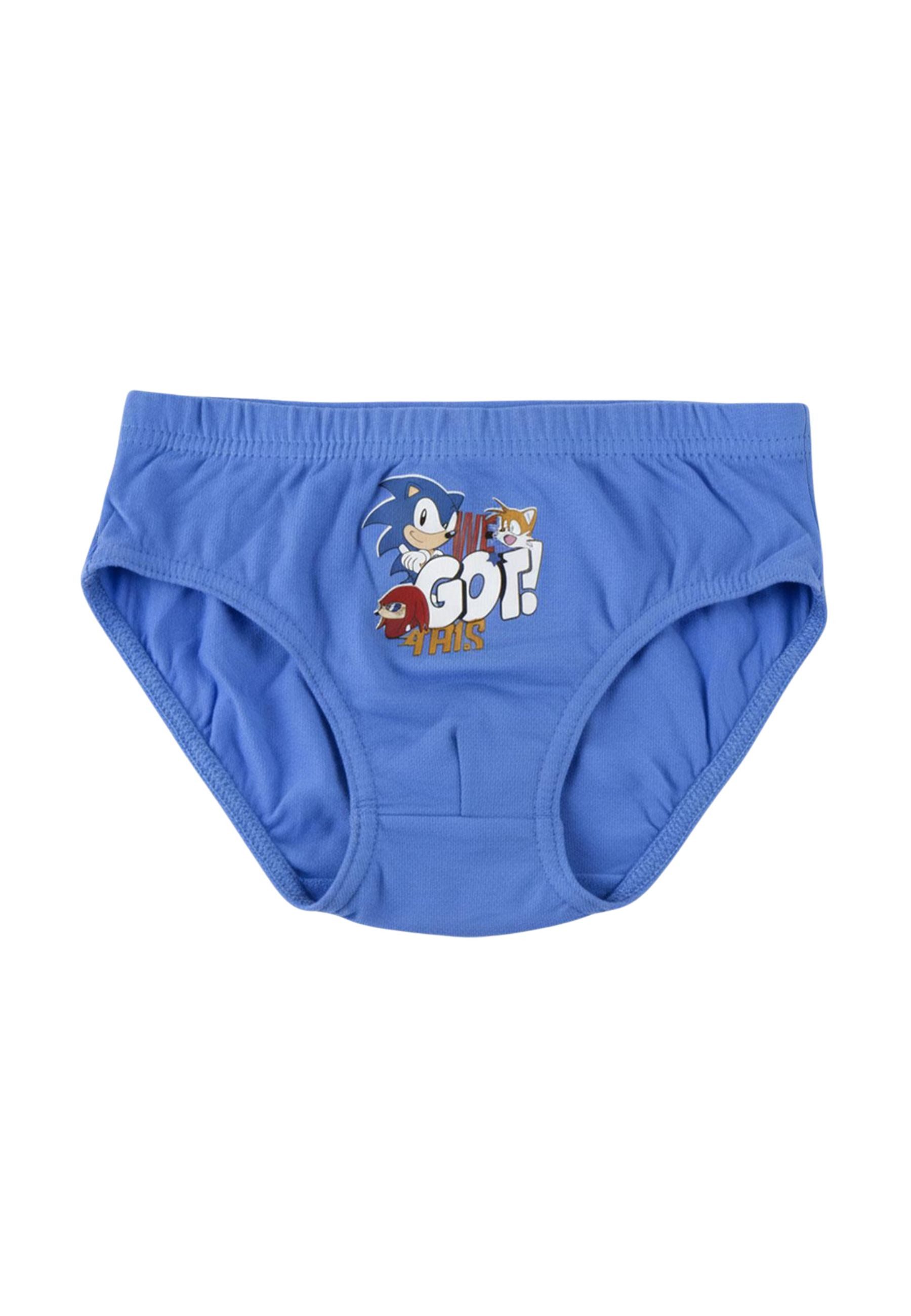 Disney Slip Jungen Unterwäsche-Set Single Jersey 3-teilig – Sonic (Set)
