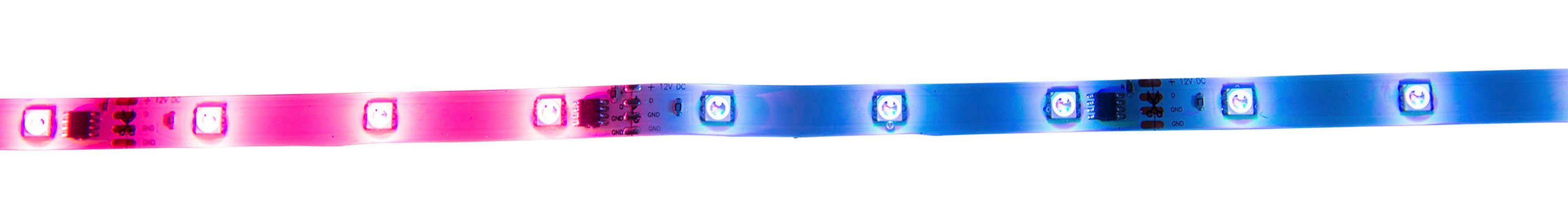 näve LED-Streifen Stripe, Dimmbar, 19W 5m, IP20, 1-flammig, LED Stripe Infrarot-Fernbedienung, RGB