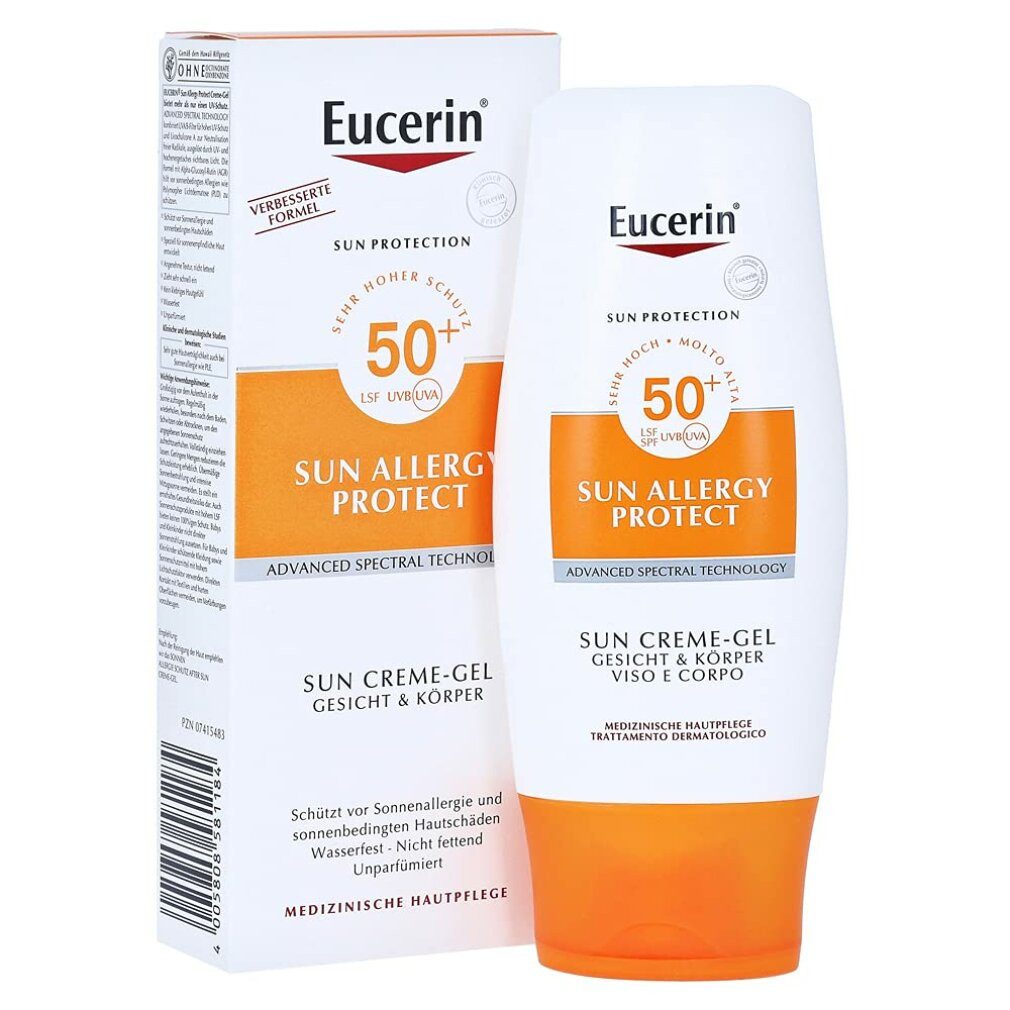 Eucerin Sonnenschutzpflege Protective Sunscreen Sunscreen Sunscreen SPF 50 (Sun Creme Gel) 150ml
