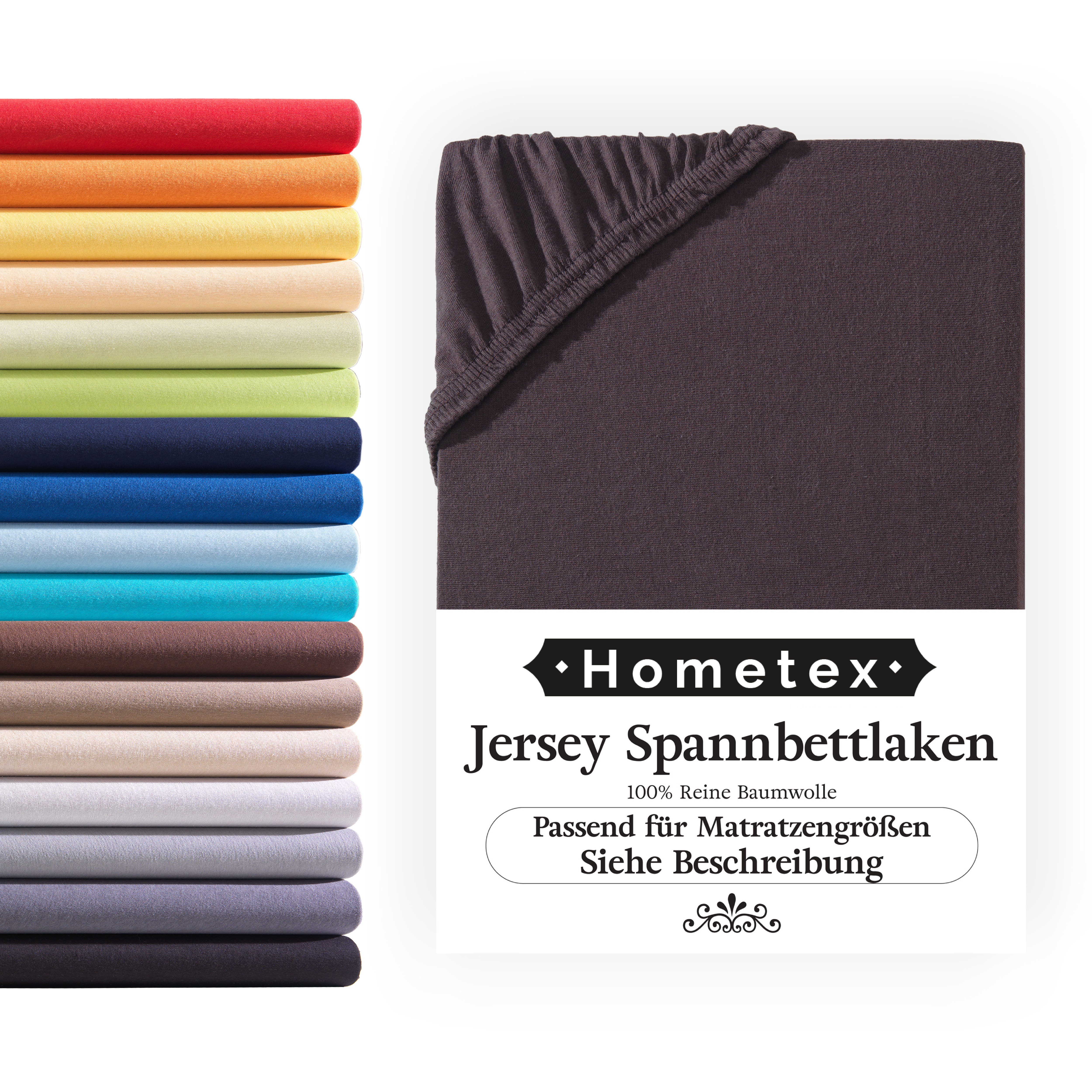 Hometex Premium Textiles Spannbettlaken Jersey-Bettlaken aus günstig online kaufen