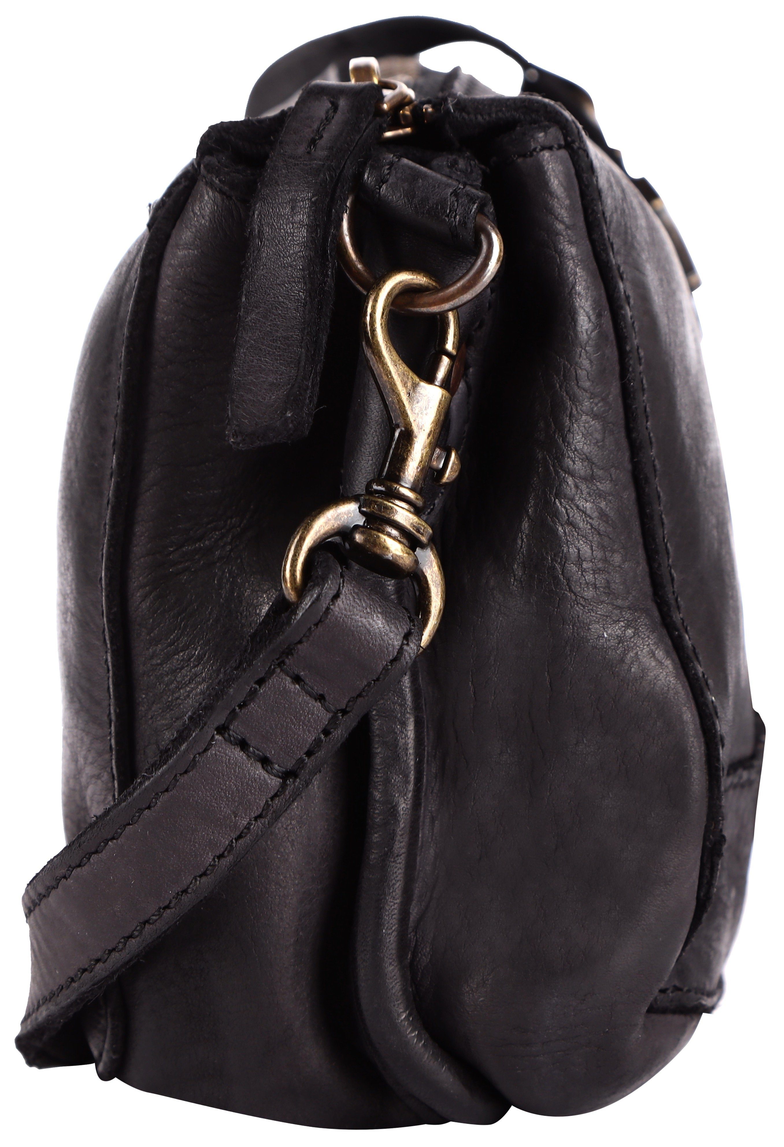 HARBOUR 2nd Umhängetasche Tiani, Schultertasche Handtasche Damen Tasche Damen mit Logoanhänger