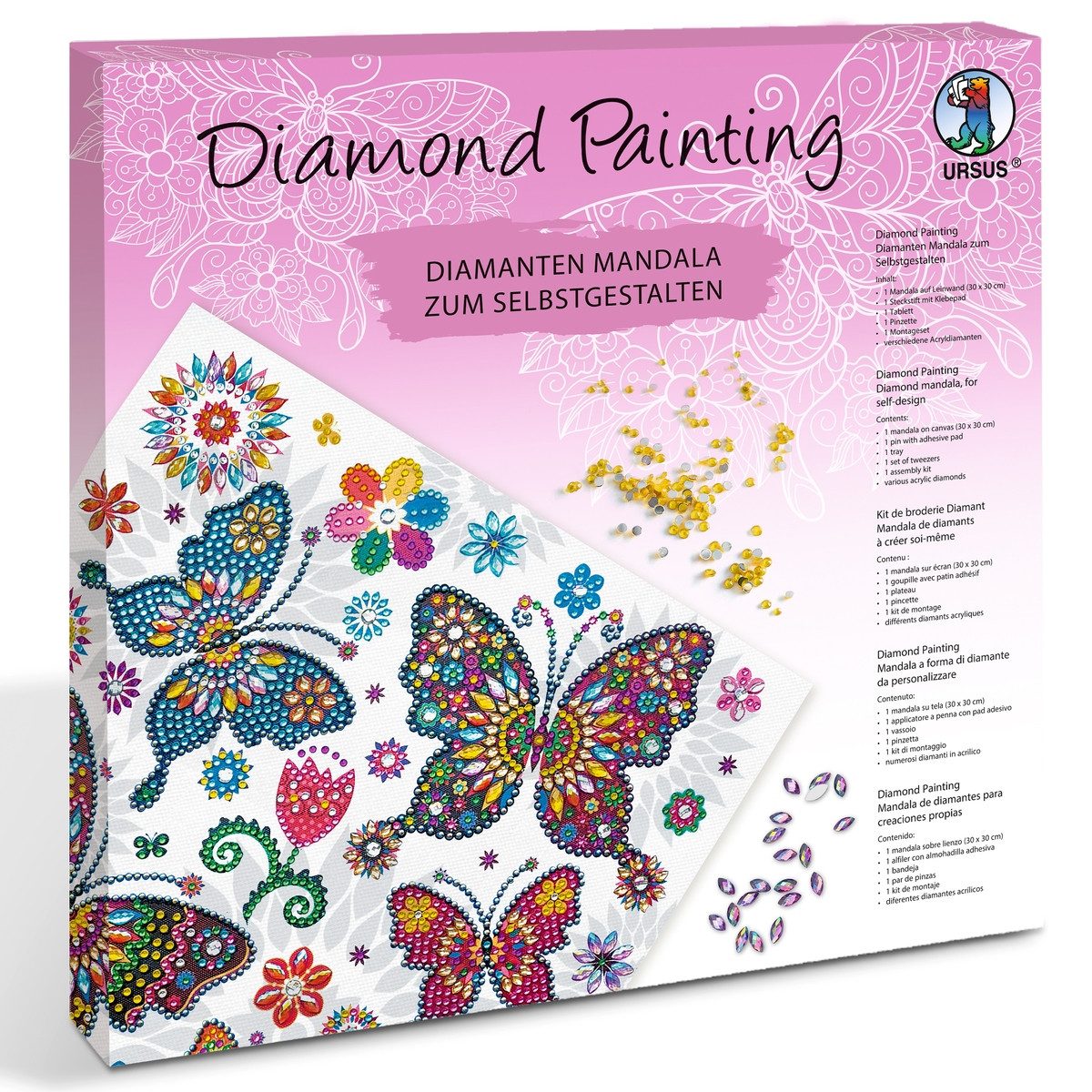 URSUS Mandala URSUS Diamond Painting Mandala Set 9