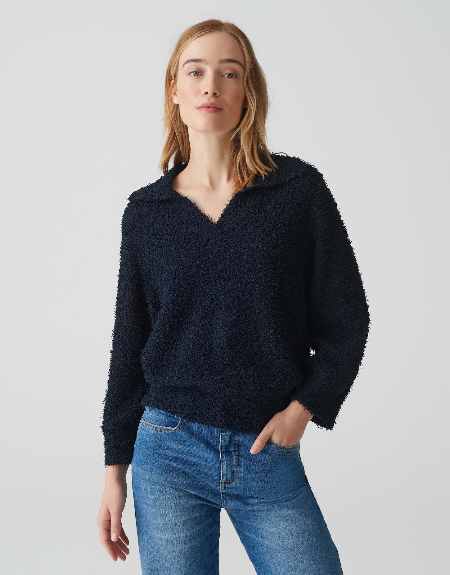 Jeans Otto Opus Pullover Knit Jumper Opus Pullover Parto Blau Opus