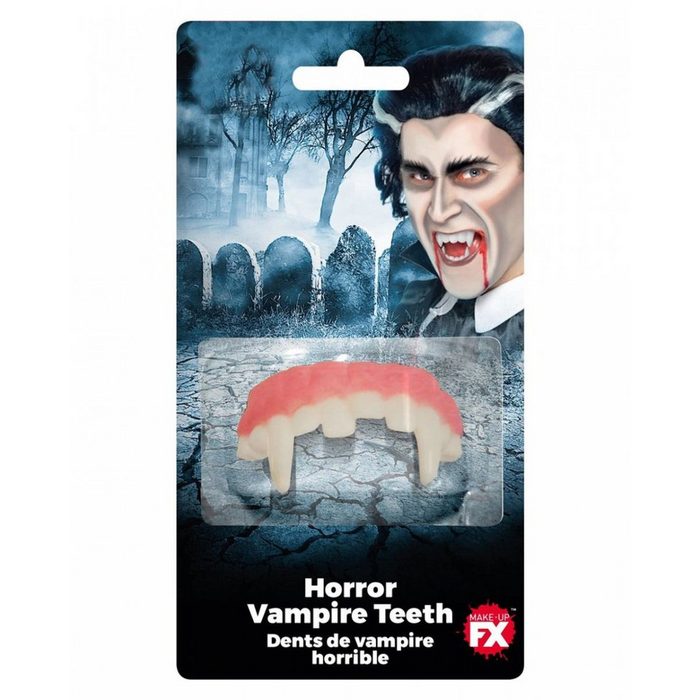 Horror-Shop Vampir-Kostüm Vampirzähne Oberkiefer