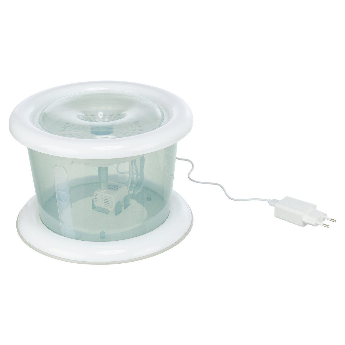 Trinkbrunnen Wasserautomat Bubble Stream für Katzen blau/weiß