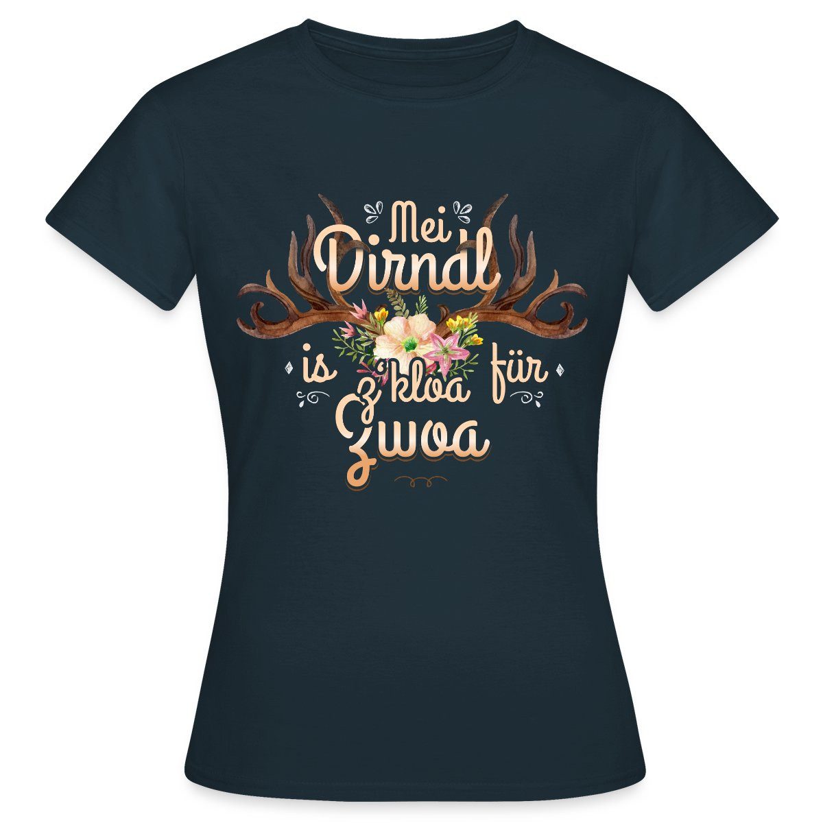Spreadshirt T-Shirt Mei Dirndl Is Z günstig online kaufen