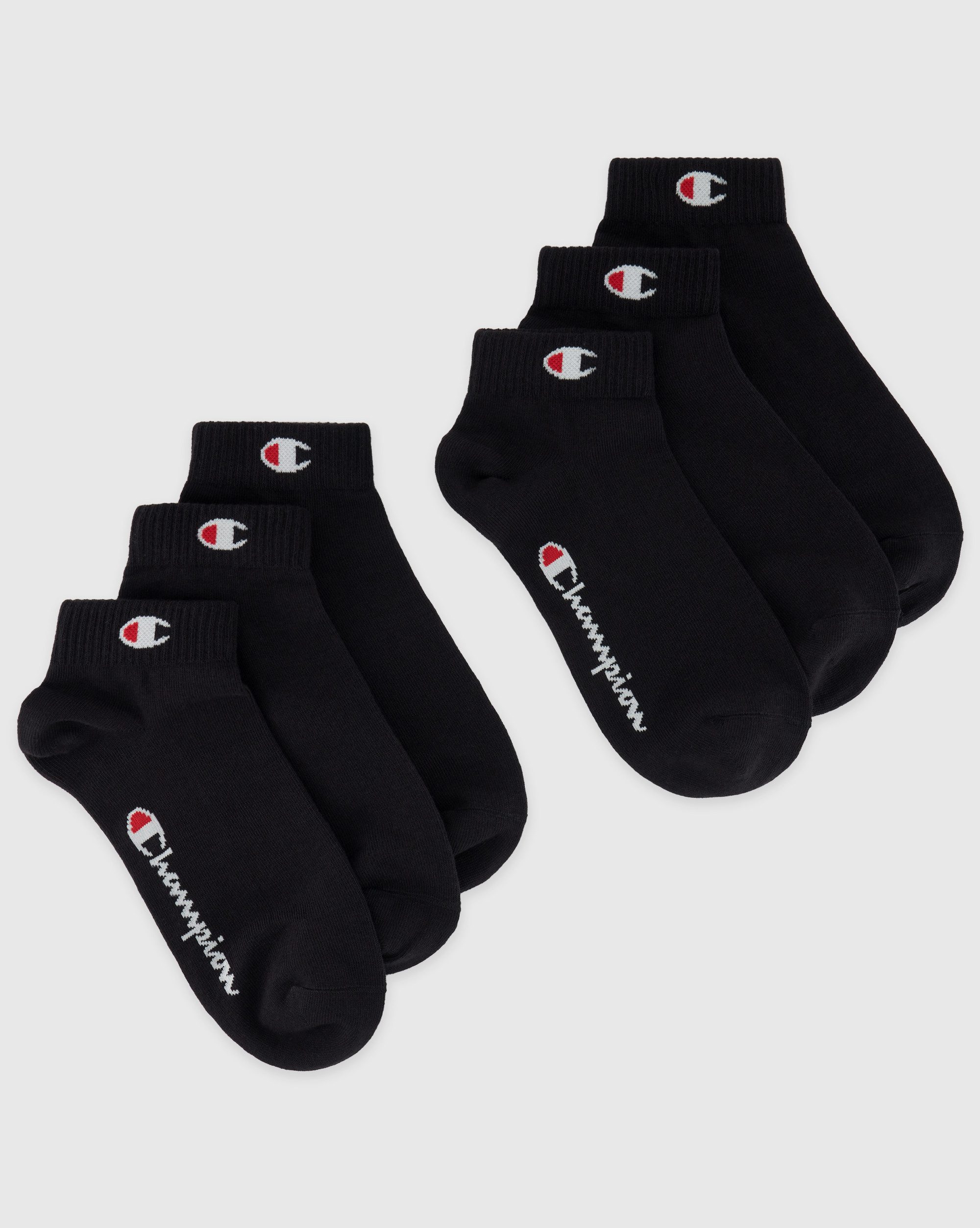 Champion Kurzsocken 6pk Quarter Socks (Packung, 6-Paar) für Fitnessaktivitäten geeignet, sportlicher Stil, 6er-Pack