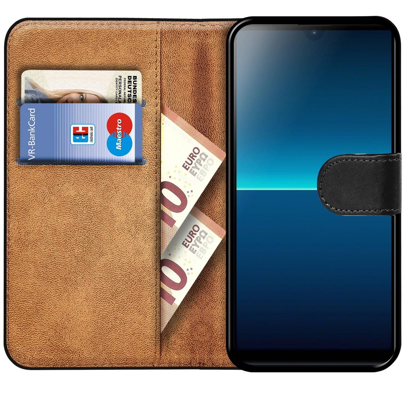 CoolGadget Handyhülle Book Case Handy Tasche für Sony Xperia L4 6,2 Zoll, Hülle Klapphülle Flip Cover für Sony L4 Schutzhülle