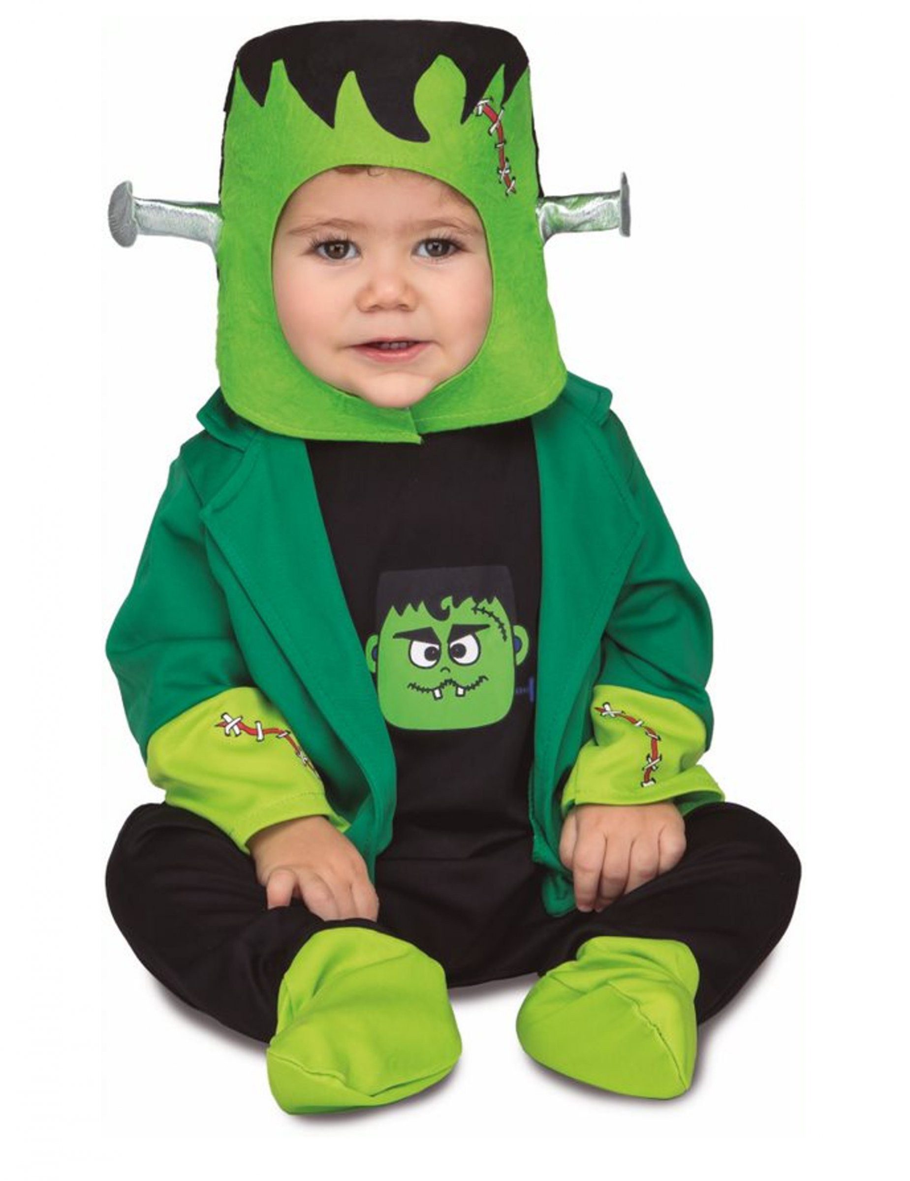 Viving Costumes Monster-Kostüm Frankymonster-Kostüm für Babys Halloween-Kostüm grün-schwarz